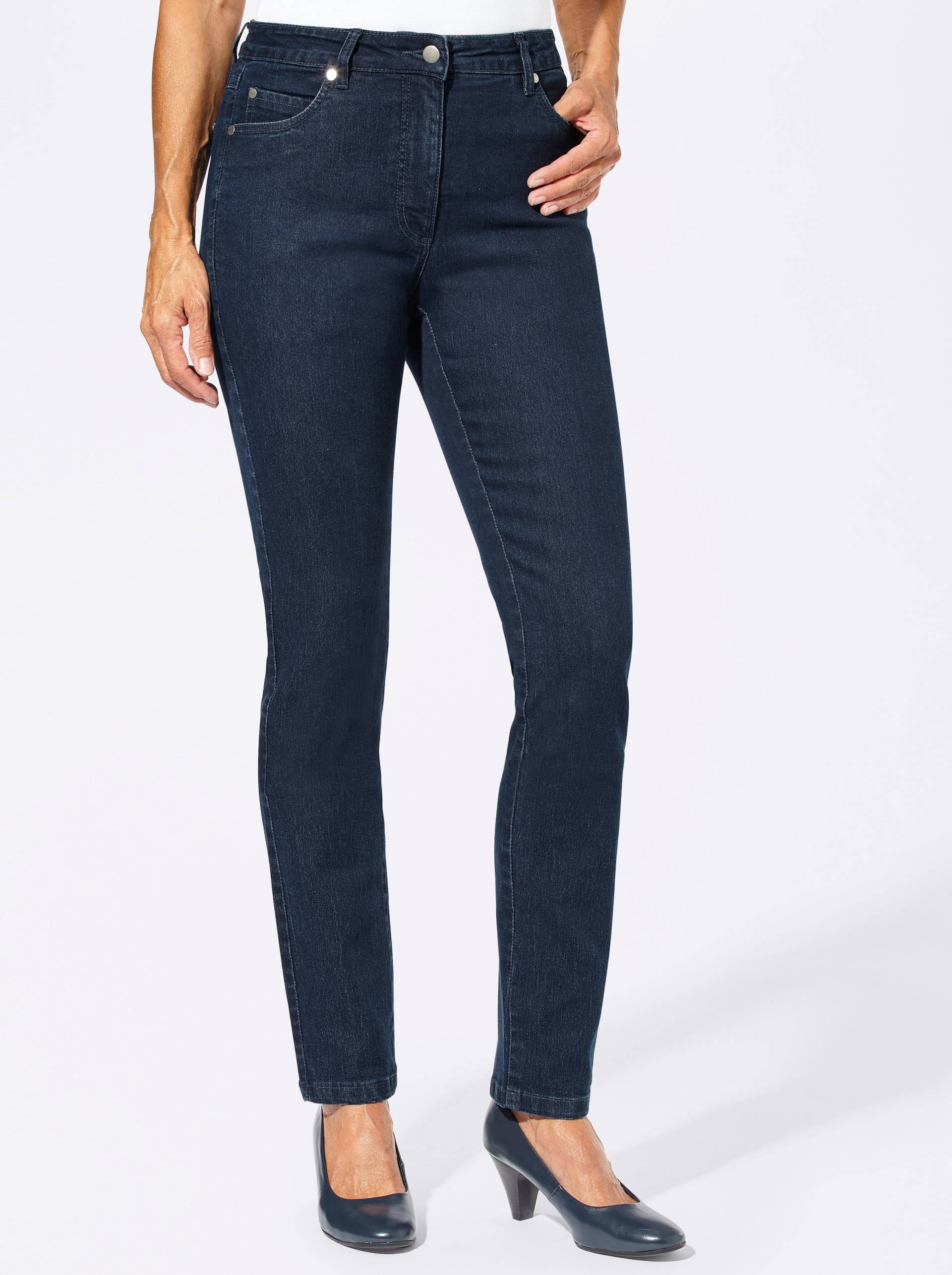 5-Pocket-Jeans in blue-stone-washed von heine