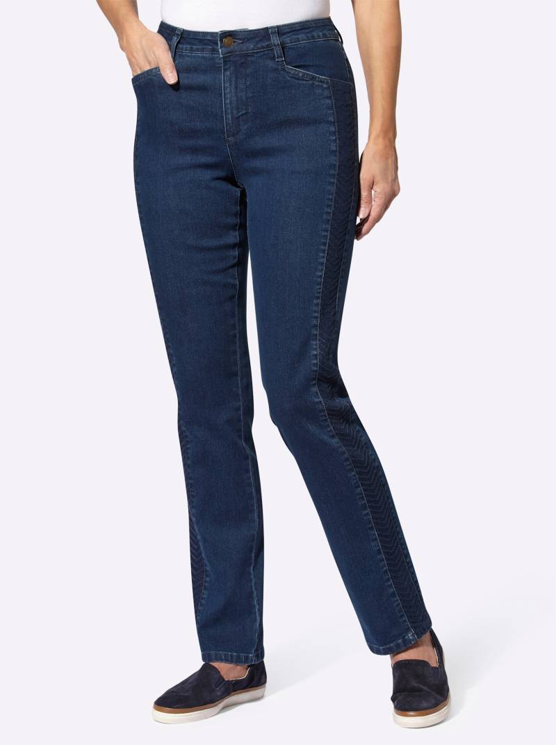 Jeans in blue-stone-washed von heine