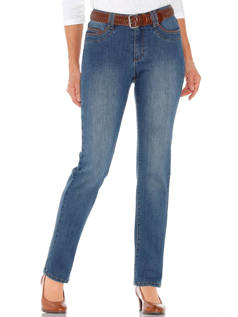 Jeans in blue-stone-washed von heine