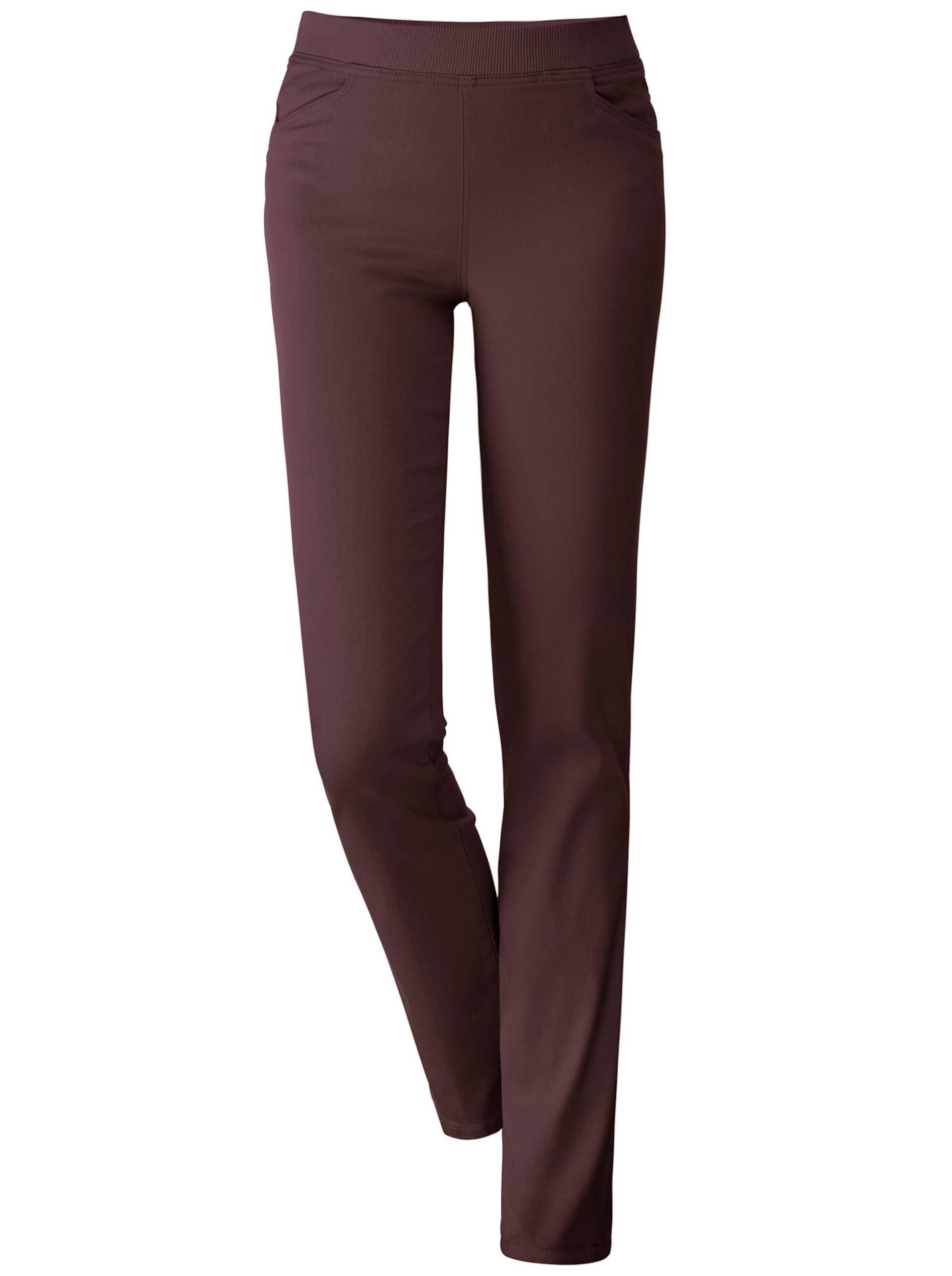 Stretch-Jeans in bordeaux von heine