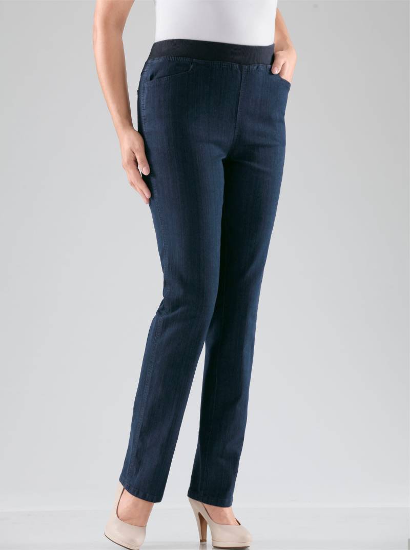 Stretch-Jeans in dark blue von heine