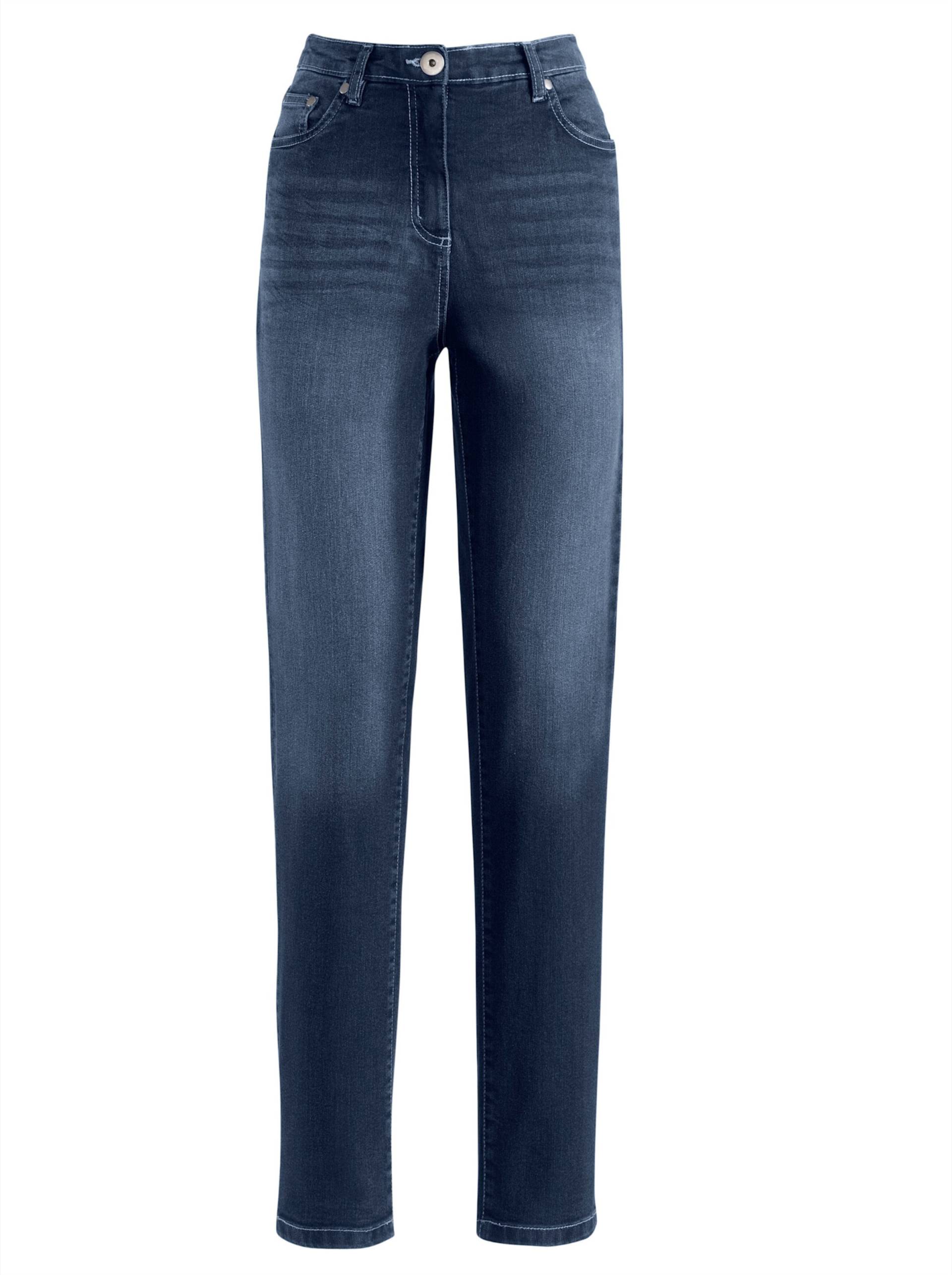 Stretch-Jeans in dark blue von heine
