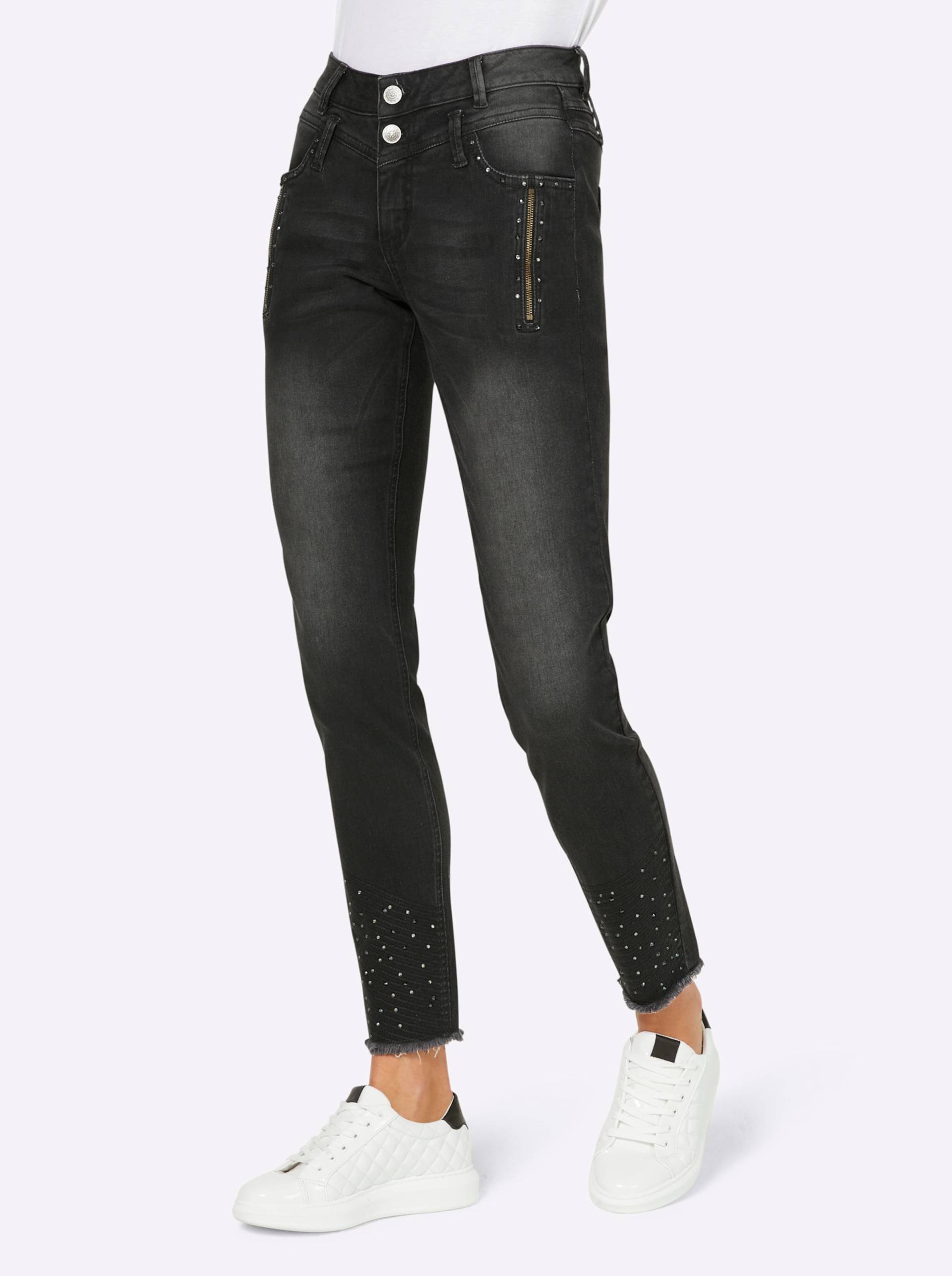 Jeans in graphit denim von heine