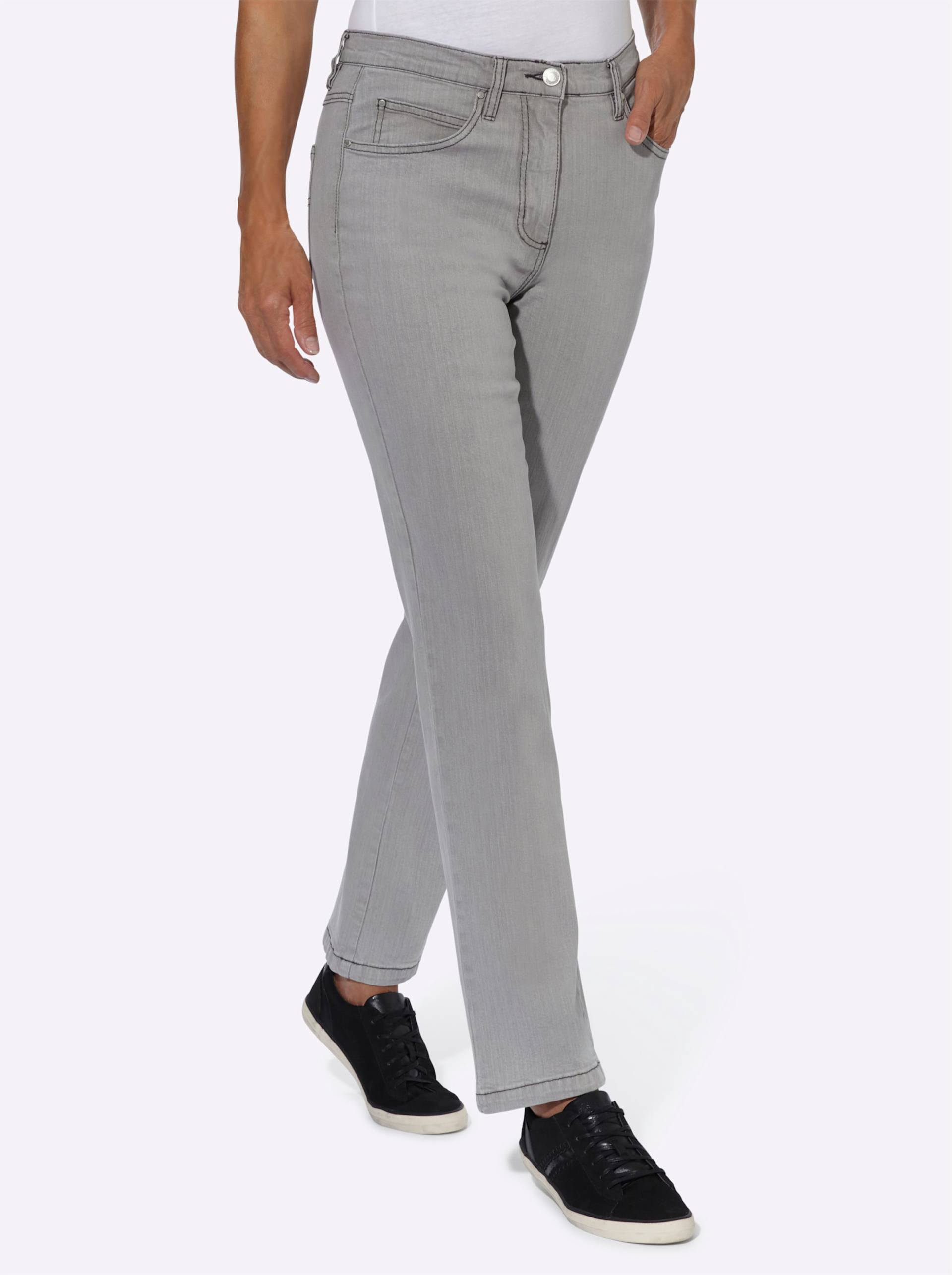 5-Pocket-Jeans in grey-denim von heine