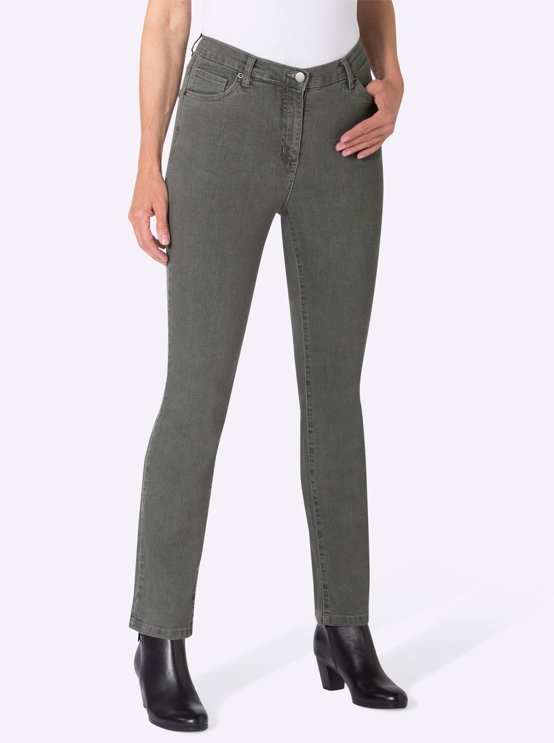 5-Pocket-Jeans in grey-denim von heine
