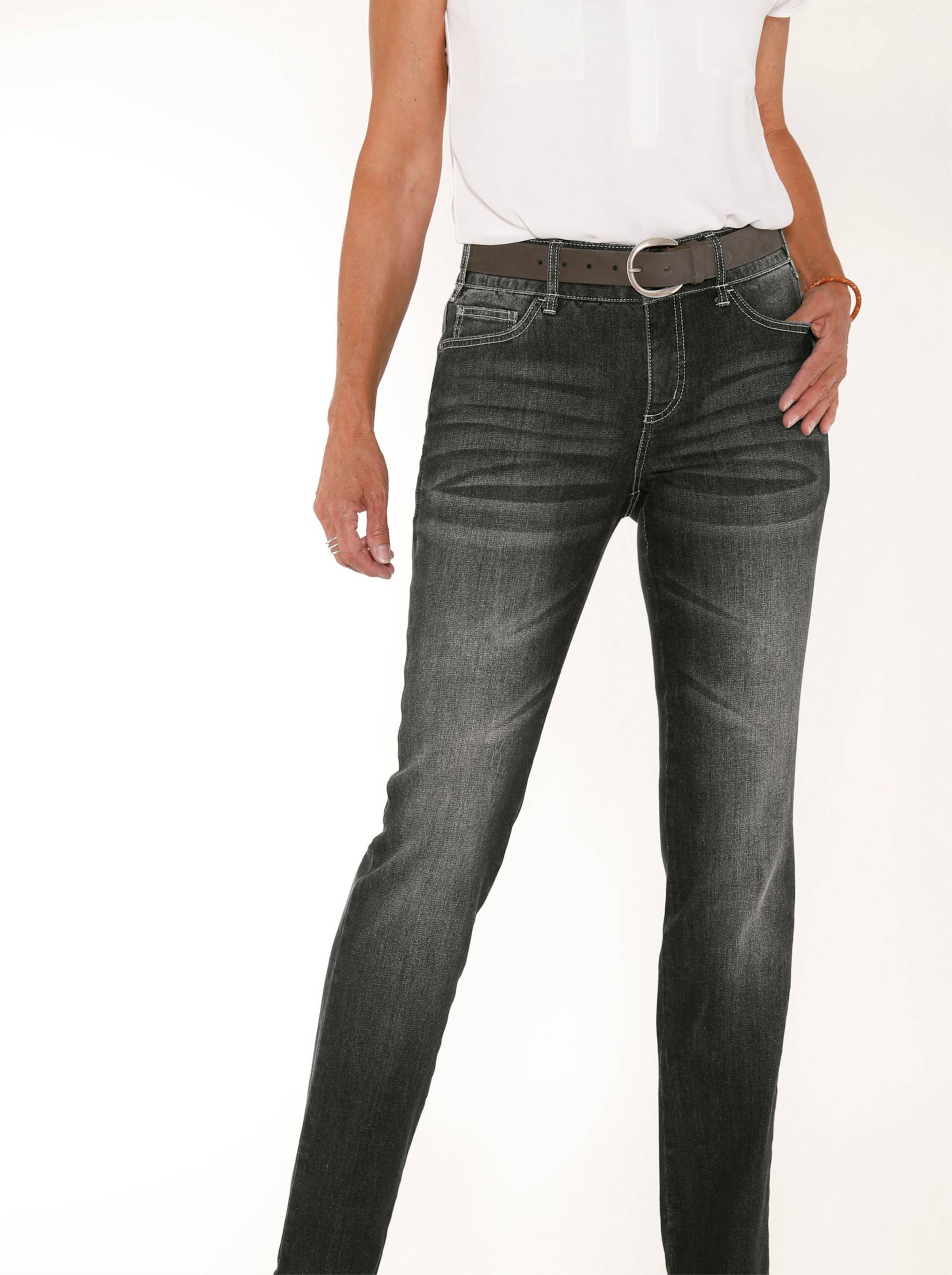 Jeans in grey-denim von heine