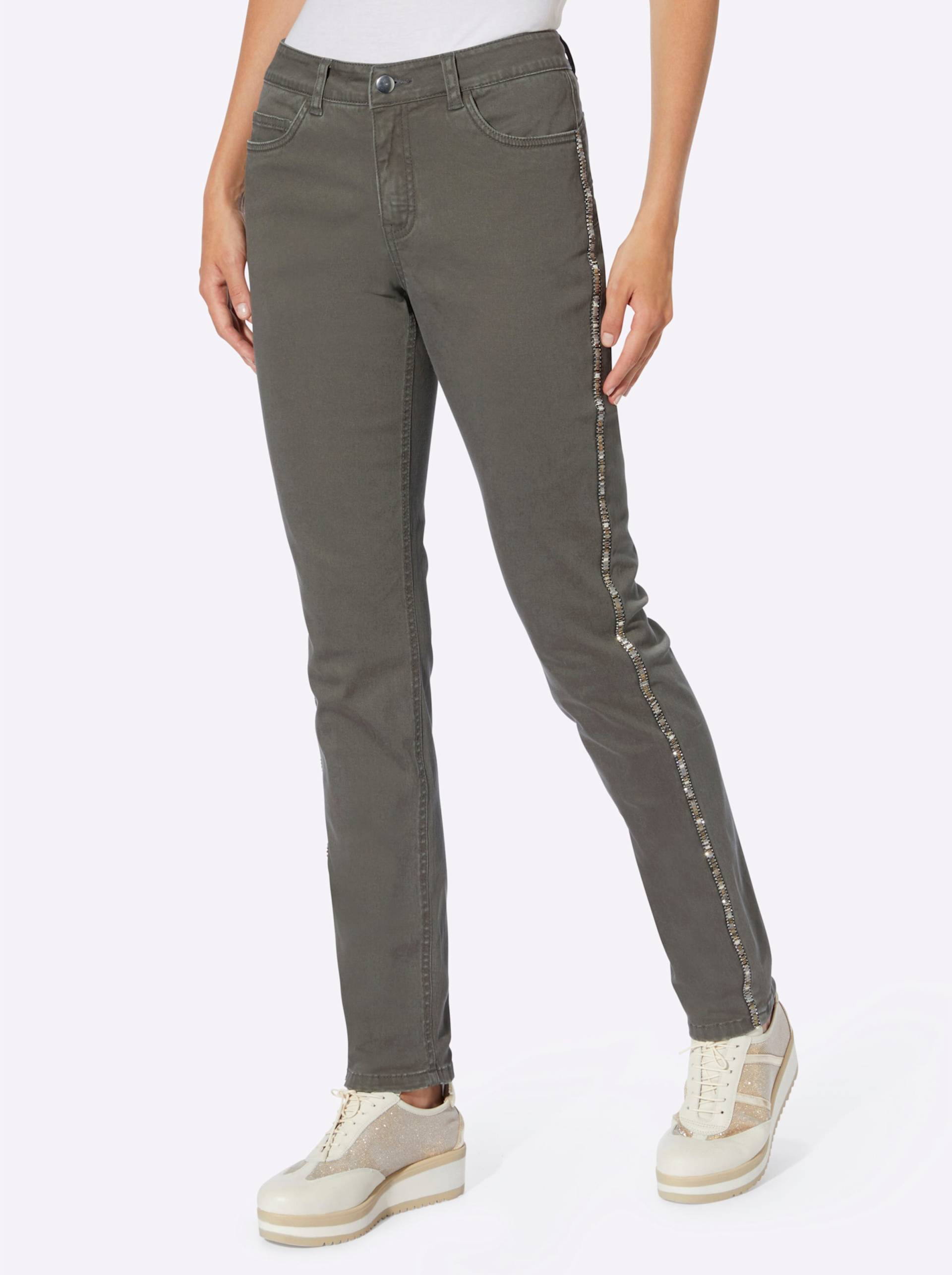 Jeans in khaki von heine