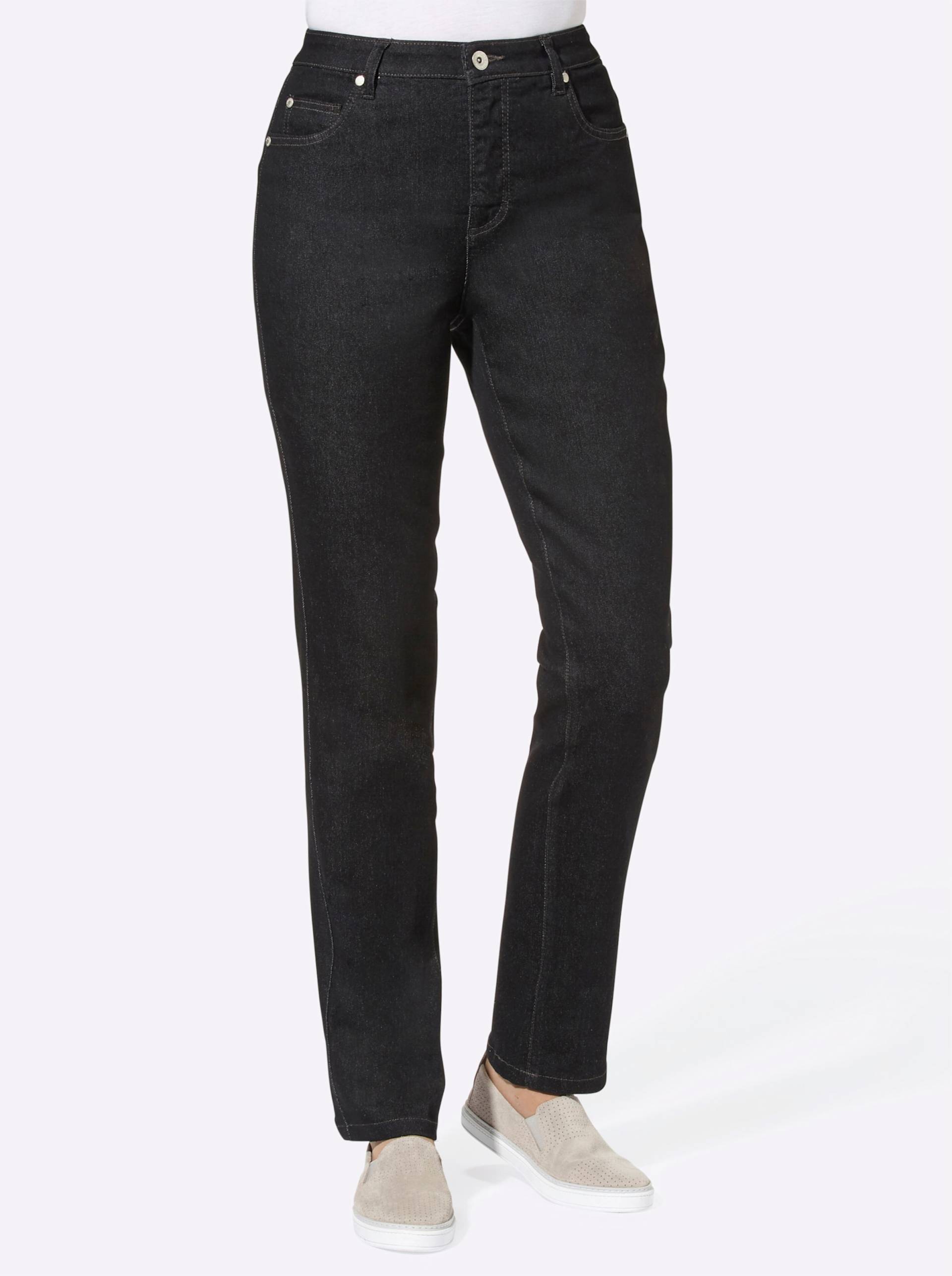 5-Pocket-Jeans in schwarz von heine