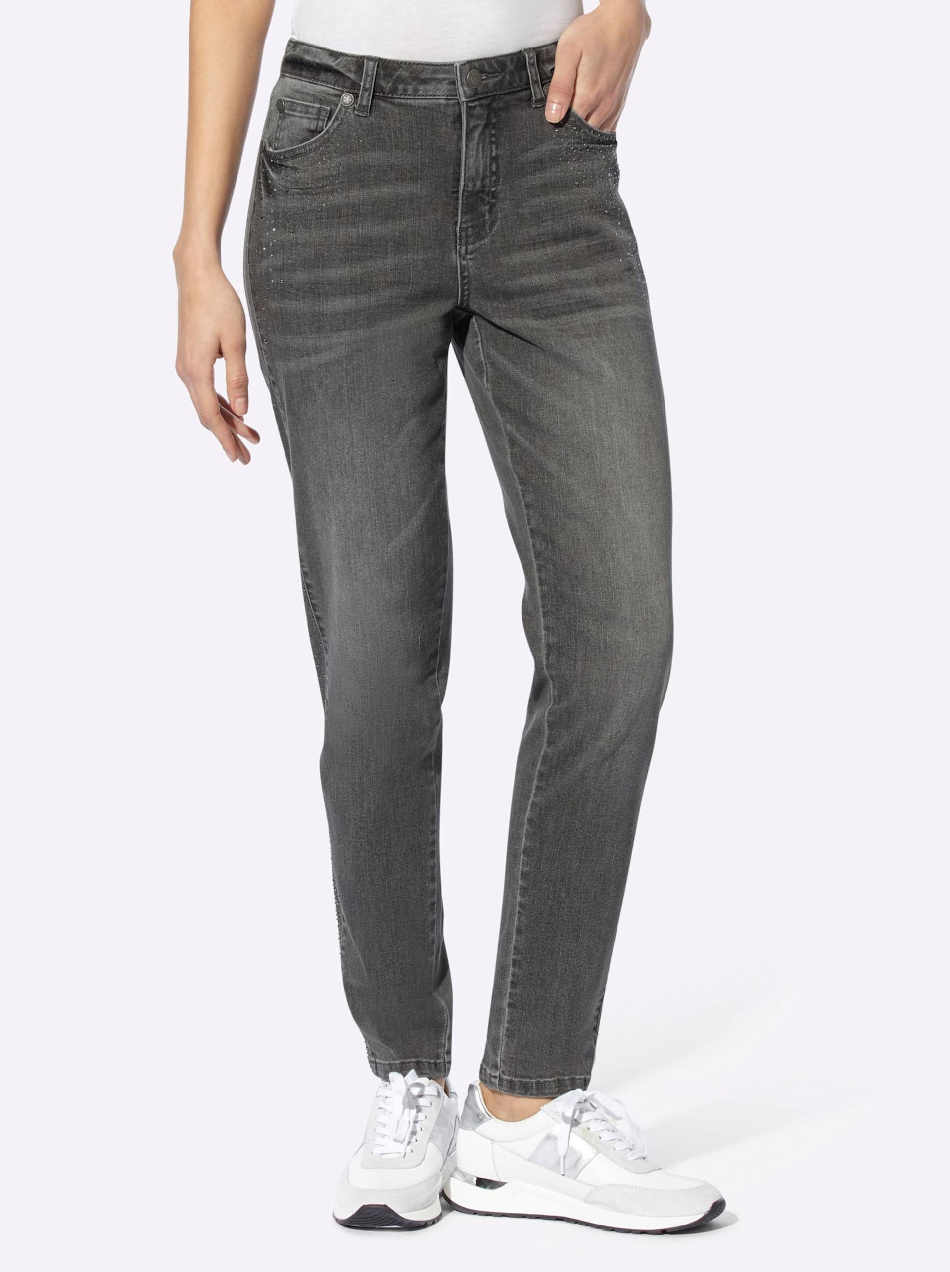 Jeans in stone-grey-denim von heine