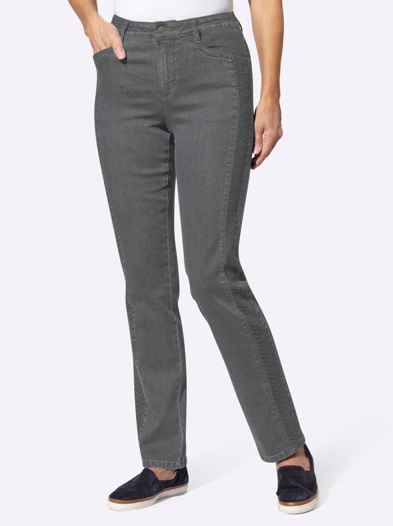 Jeans in stone-grey-denim von heine