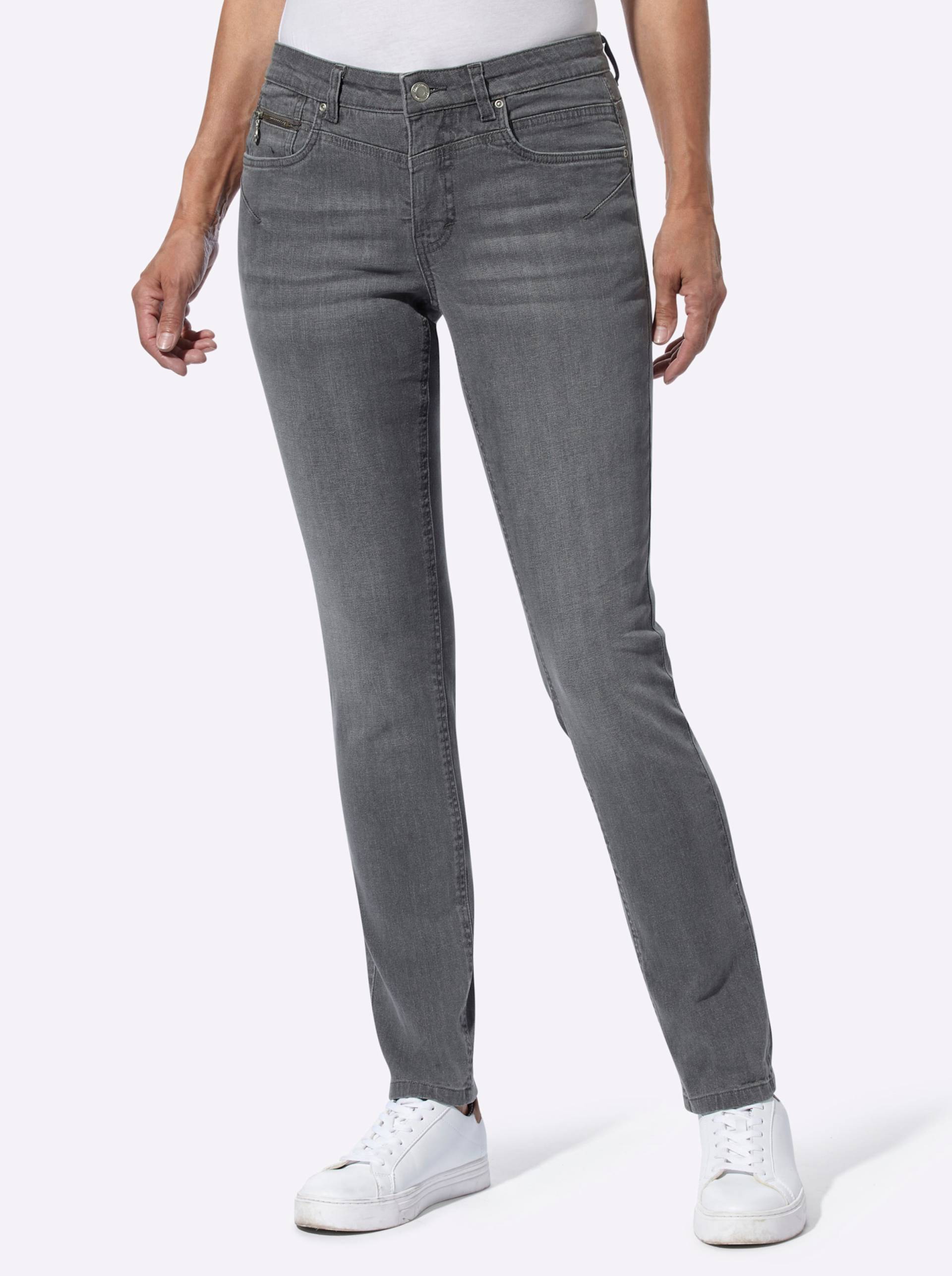 Jeans in stone-grey-denim von heine