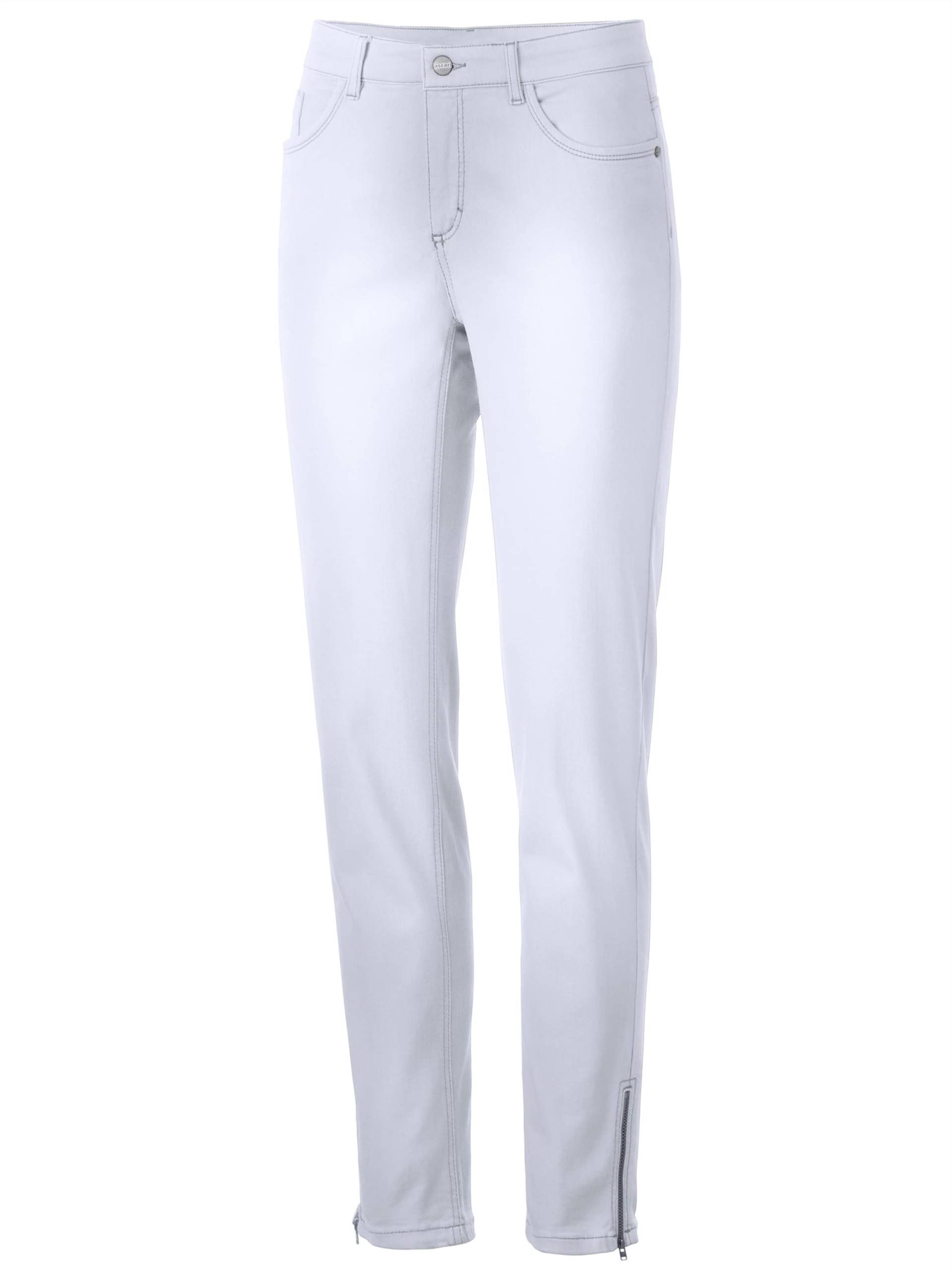 Stretch-Jeans in weiss von Ascari