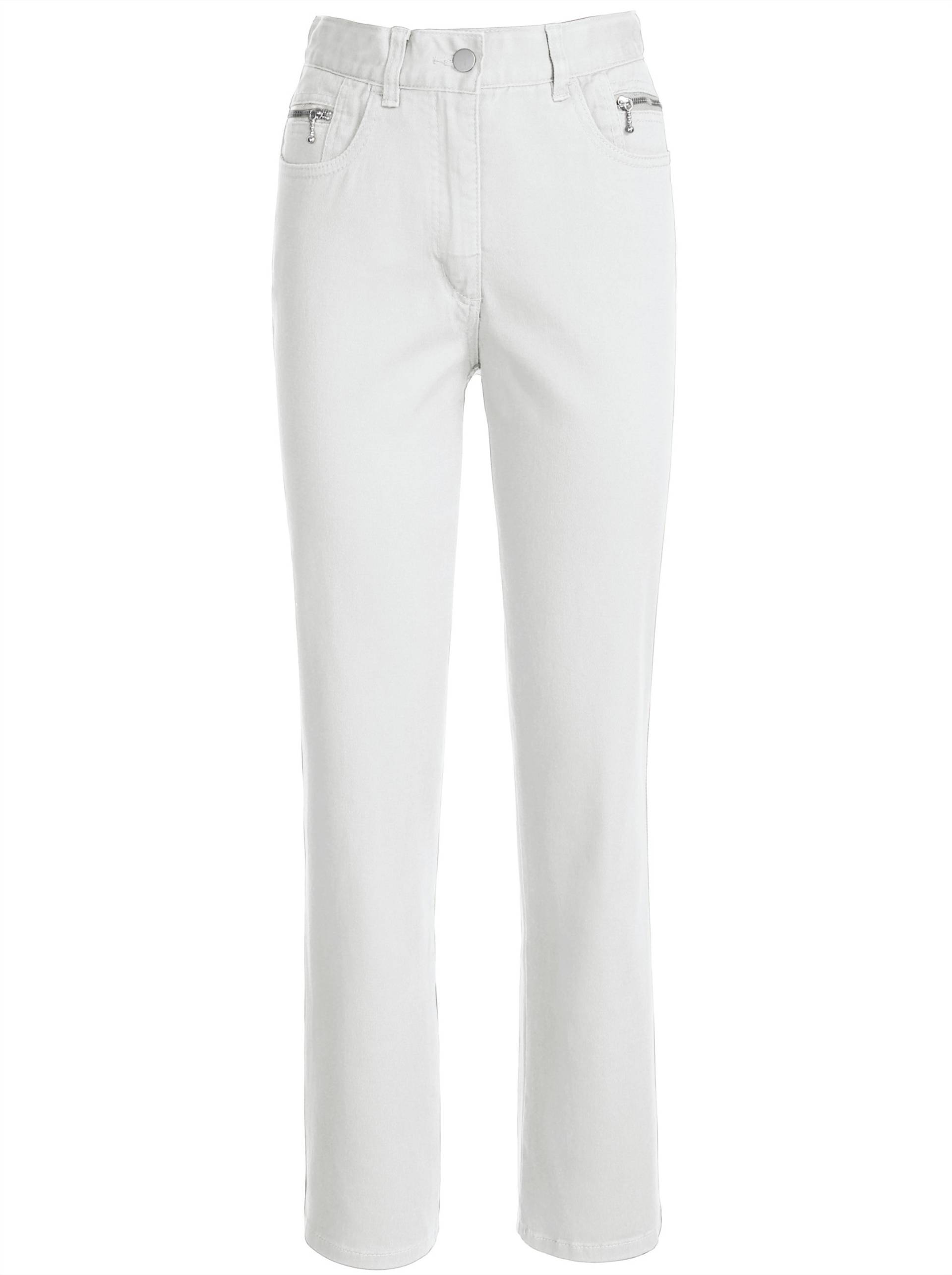 5-Pocket-Jeans in weiss von heine