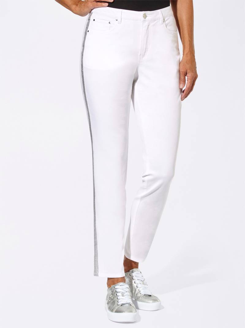 5-Pocket-Jeans in weiss von heine