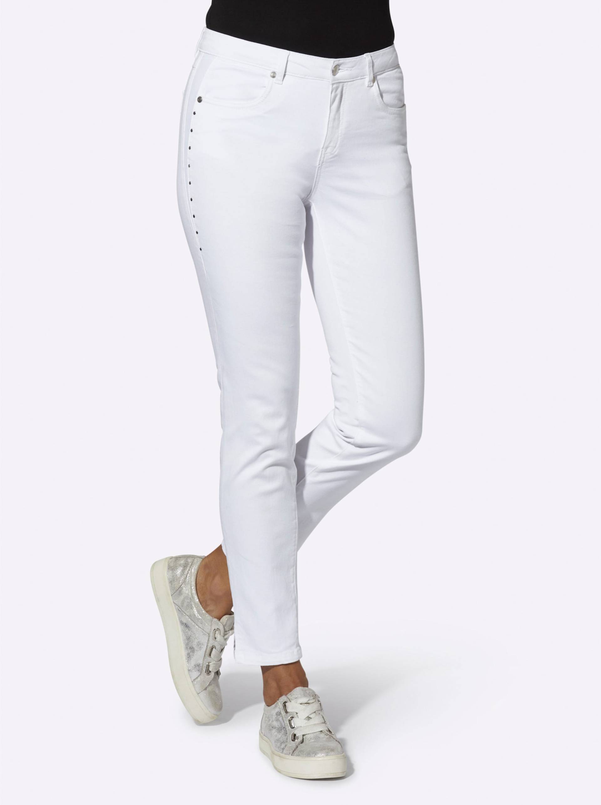 Jeans in weiss von heine