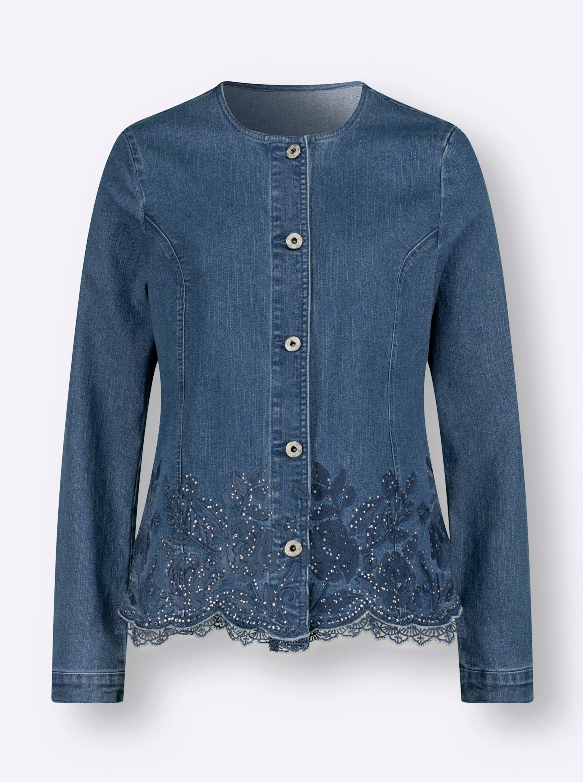 Jeansbluse in blue-bleached von heine