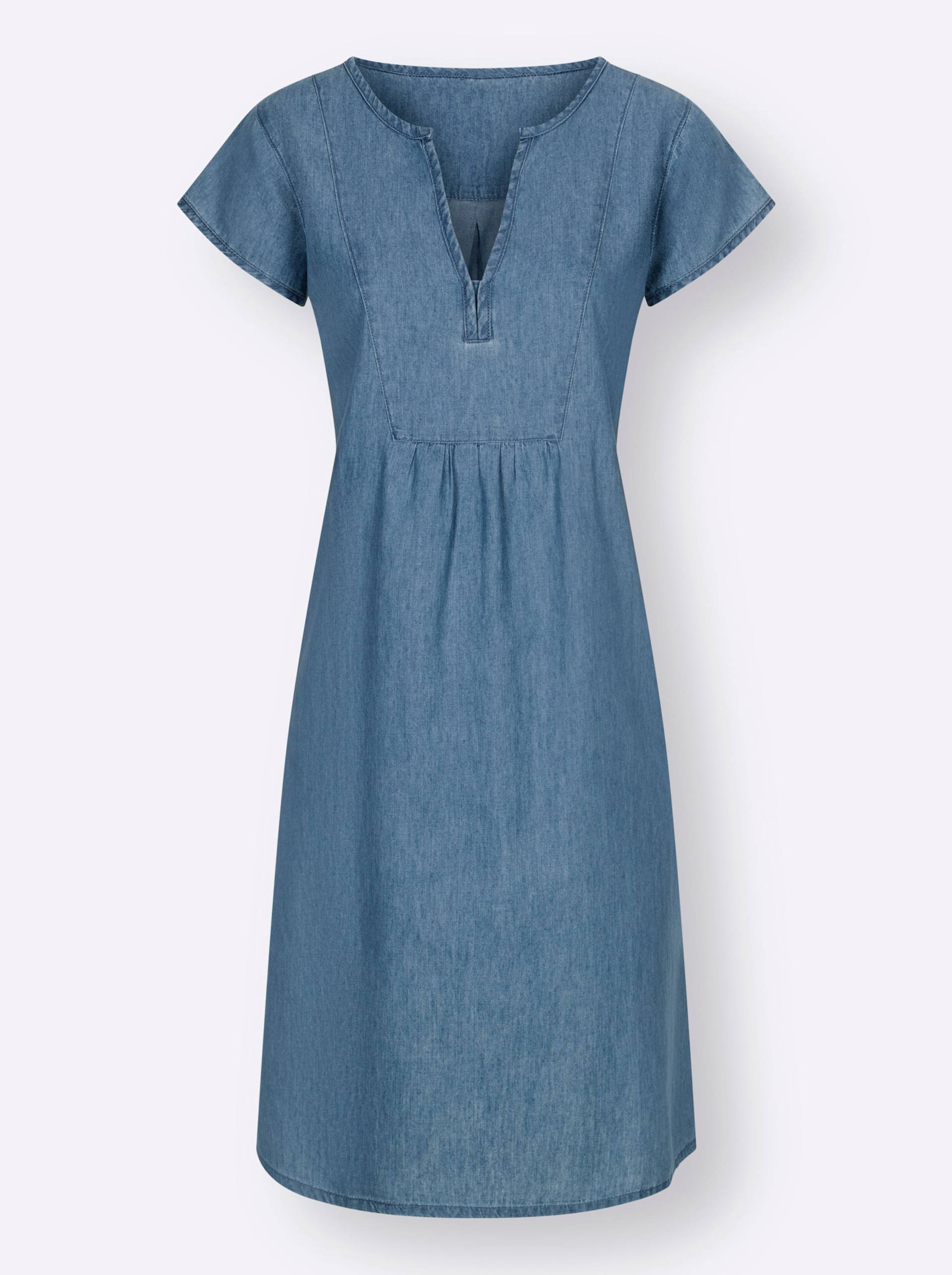 Jeanskleid in blue-stone-washed von heine