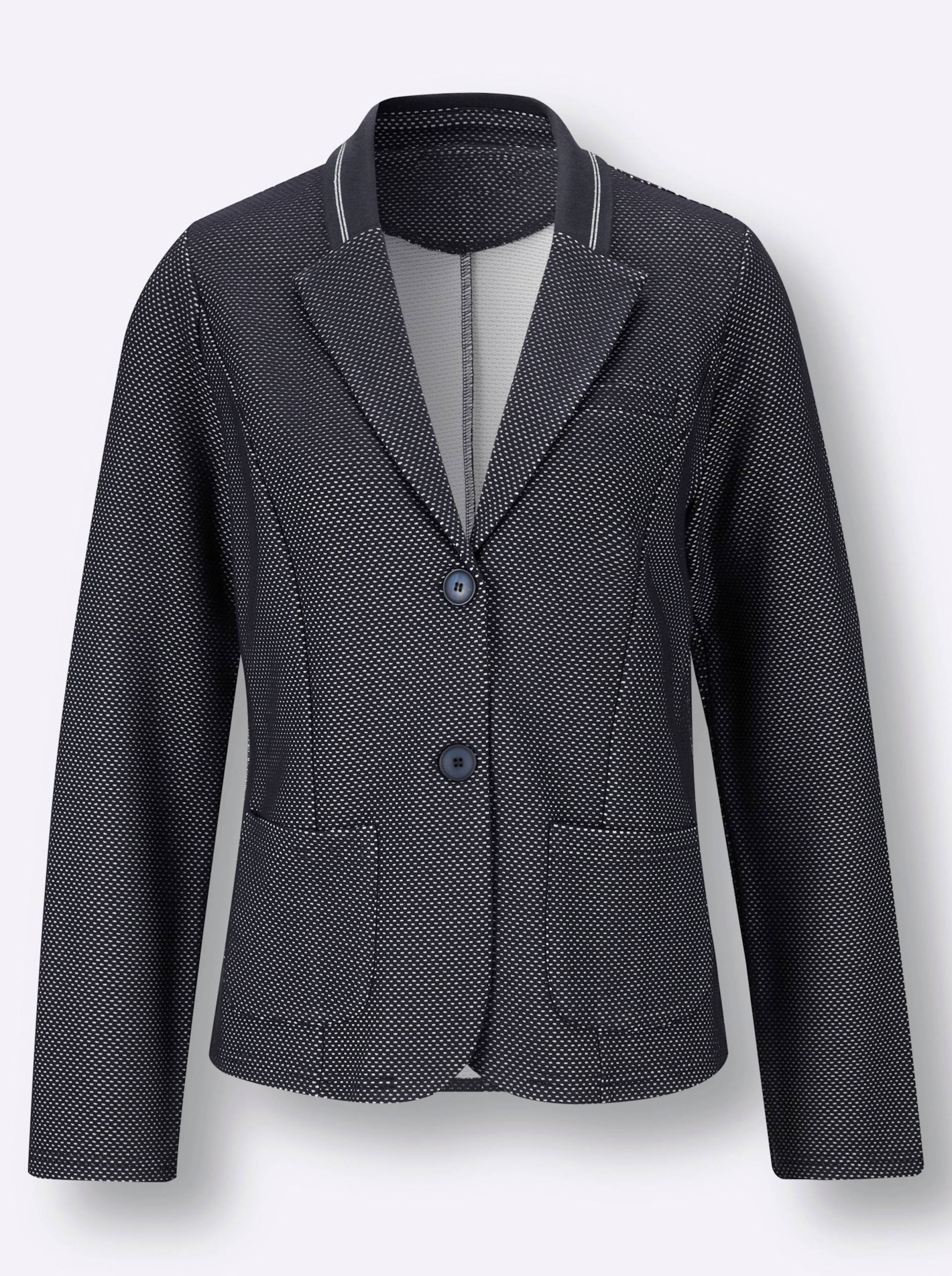 Jersey-Blazer in marine von heine