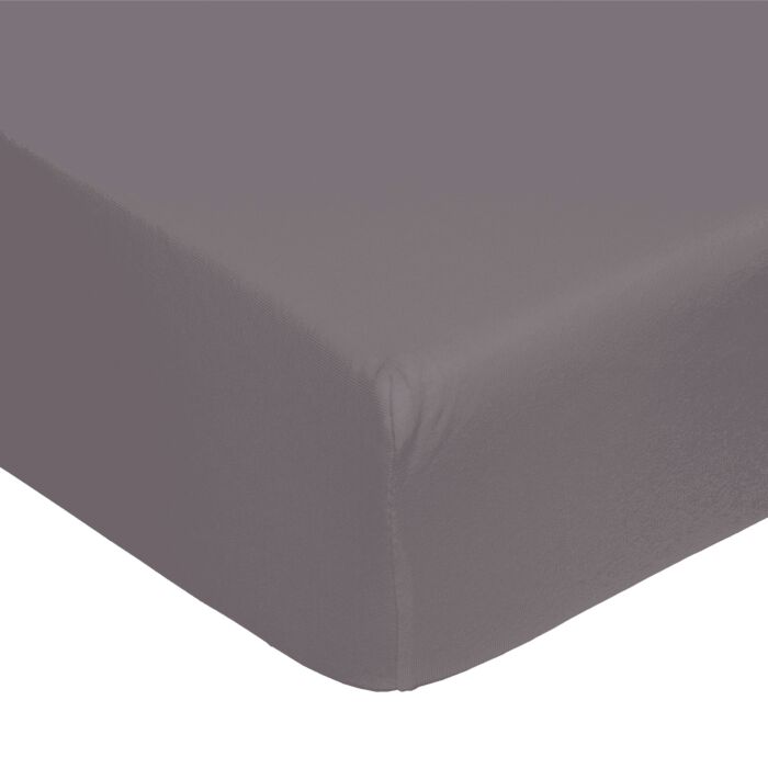 Jersey Fixleintuch für Boxspringbett Superstretch, anthrazit, 90–100x200–220 cm von Living Home