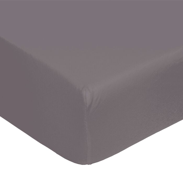 Jersey-Fixleintücher Superstretch für Topper, anthrazit, 120–130x200–220 cm von Living Home