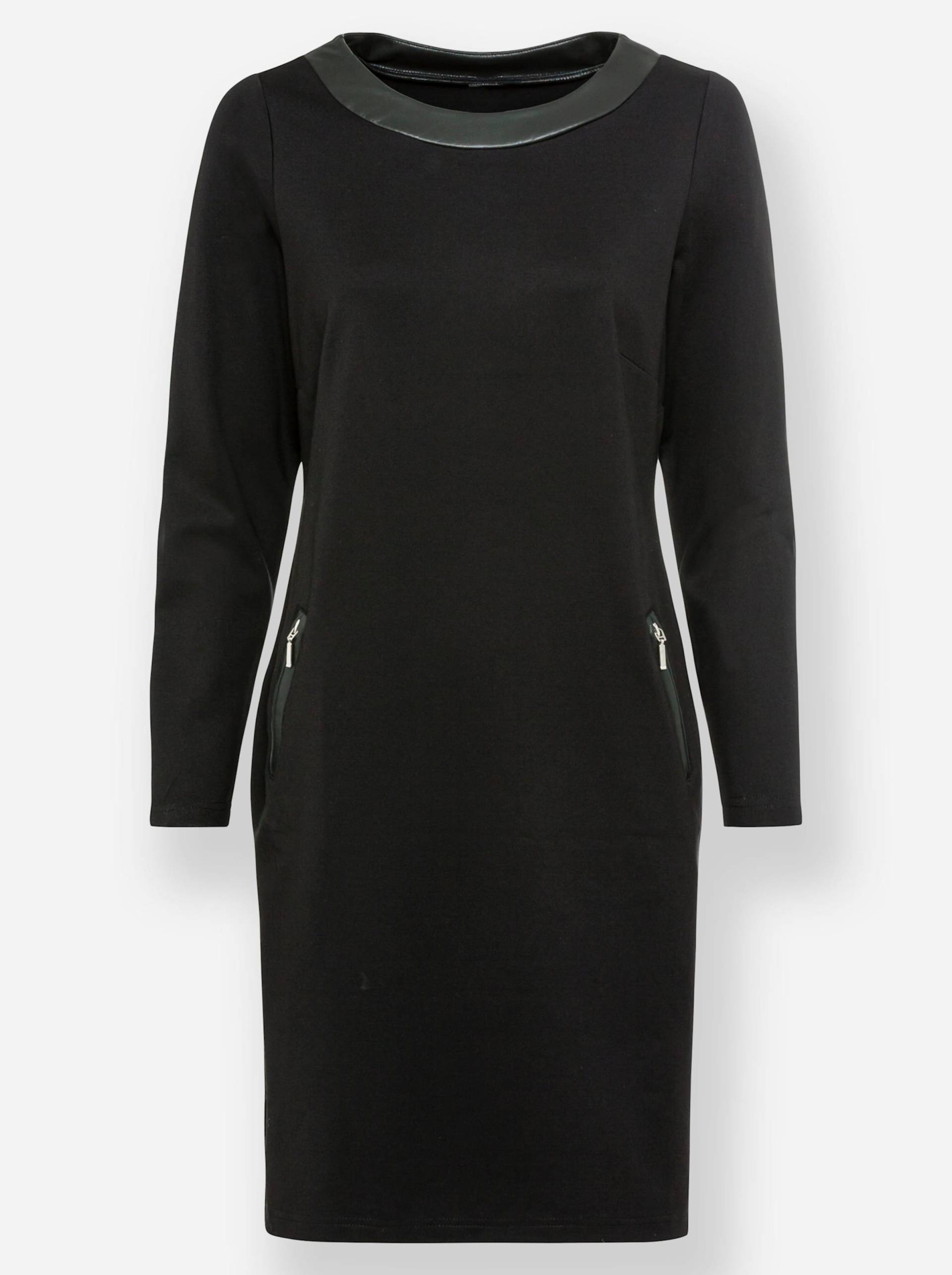 Jersey-Kleid in schwarz von heine