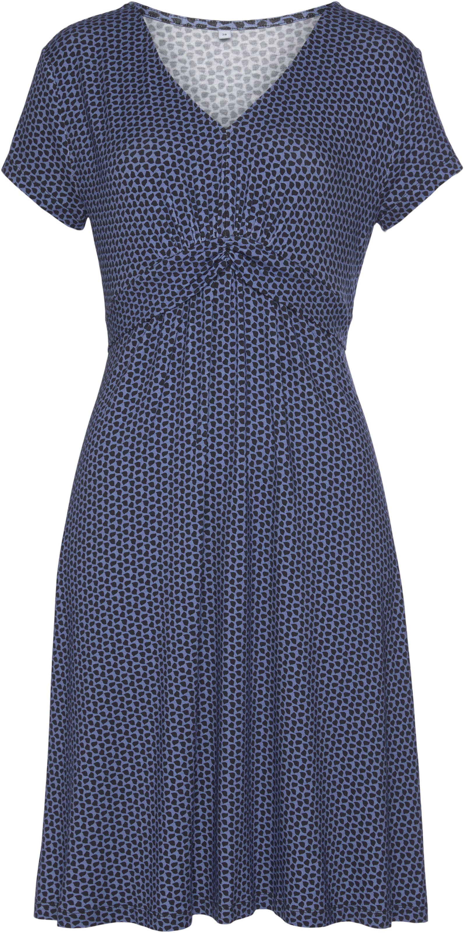 Jerseykleid in blau-marine-gemustert von Vivance