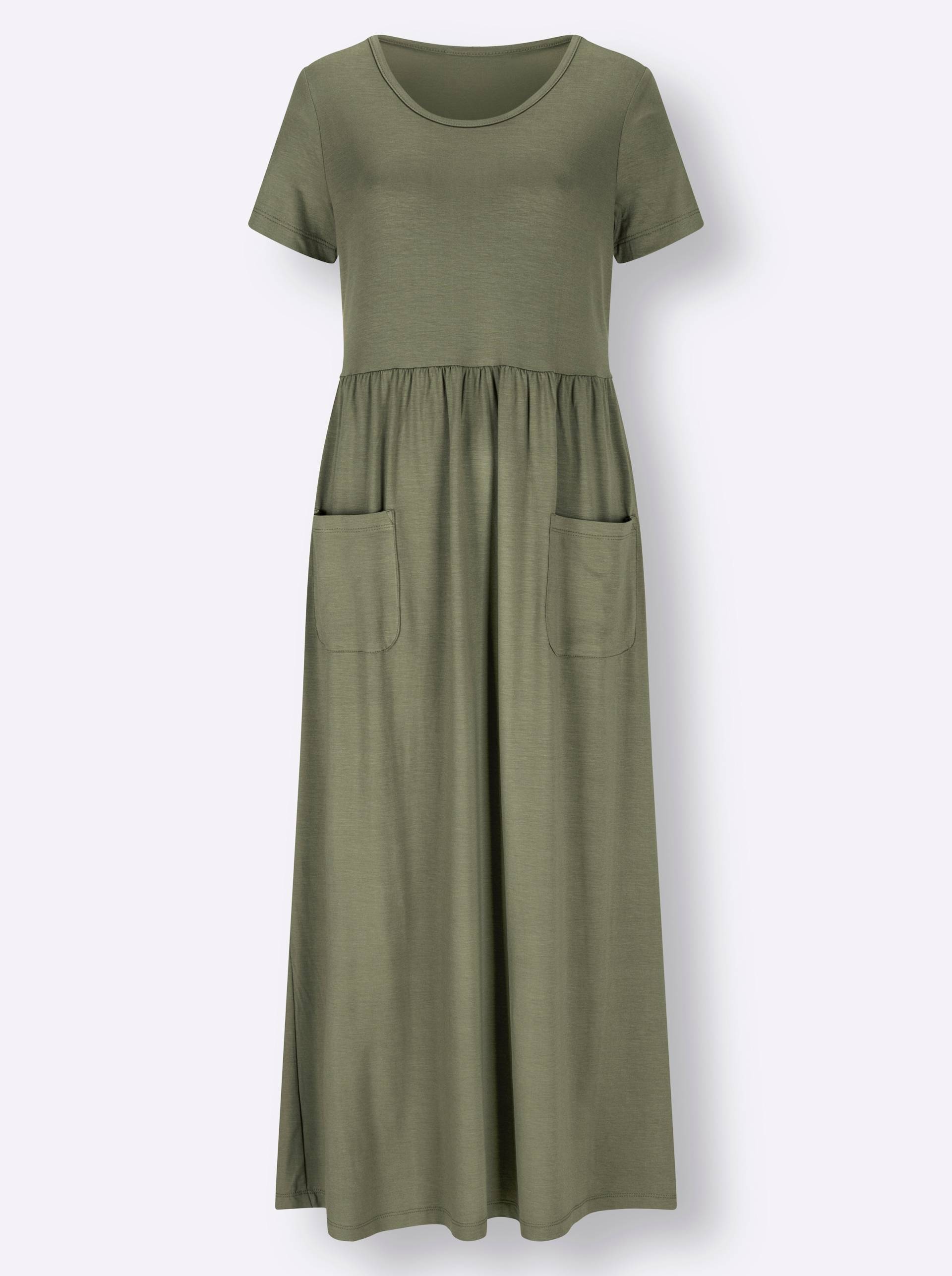 Jerseykleid in khaki von heine