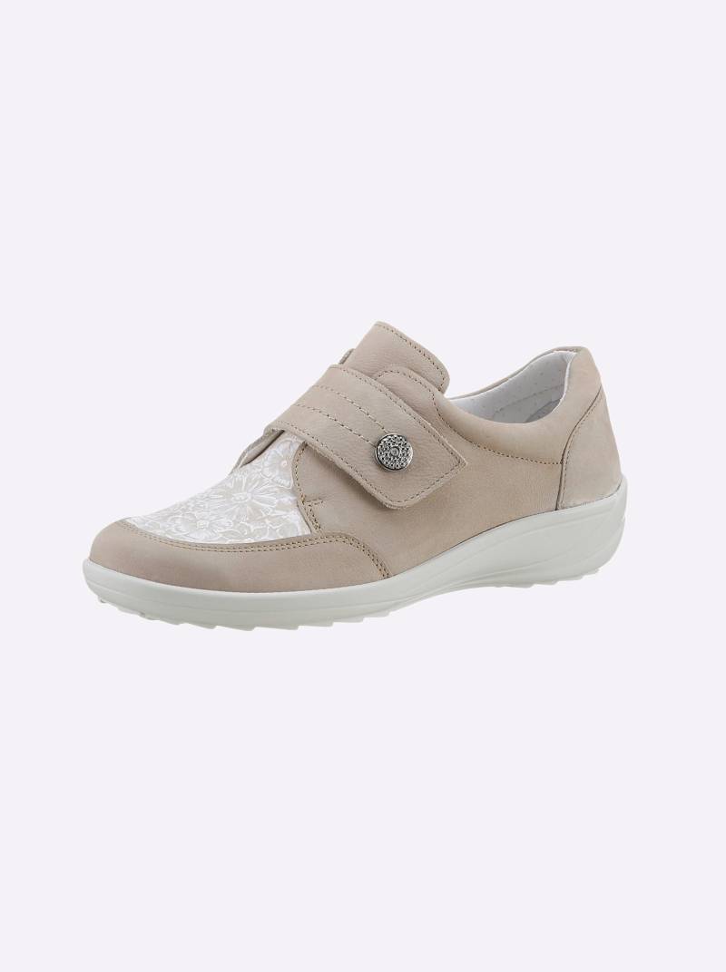 Klettschuh in beige von airsoft comfort+