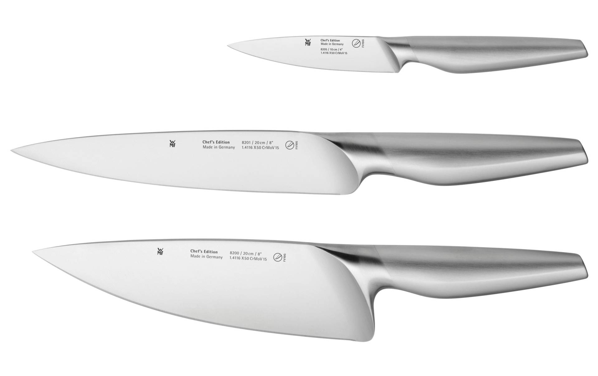 WMF Messer-Set »Chef Edition, Silberfarben«, (3 tlg.) von WMF