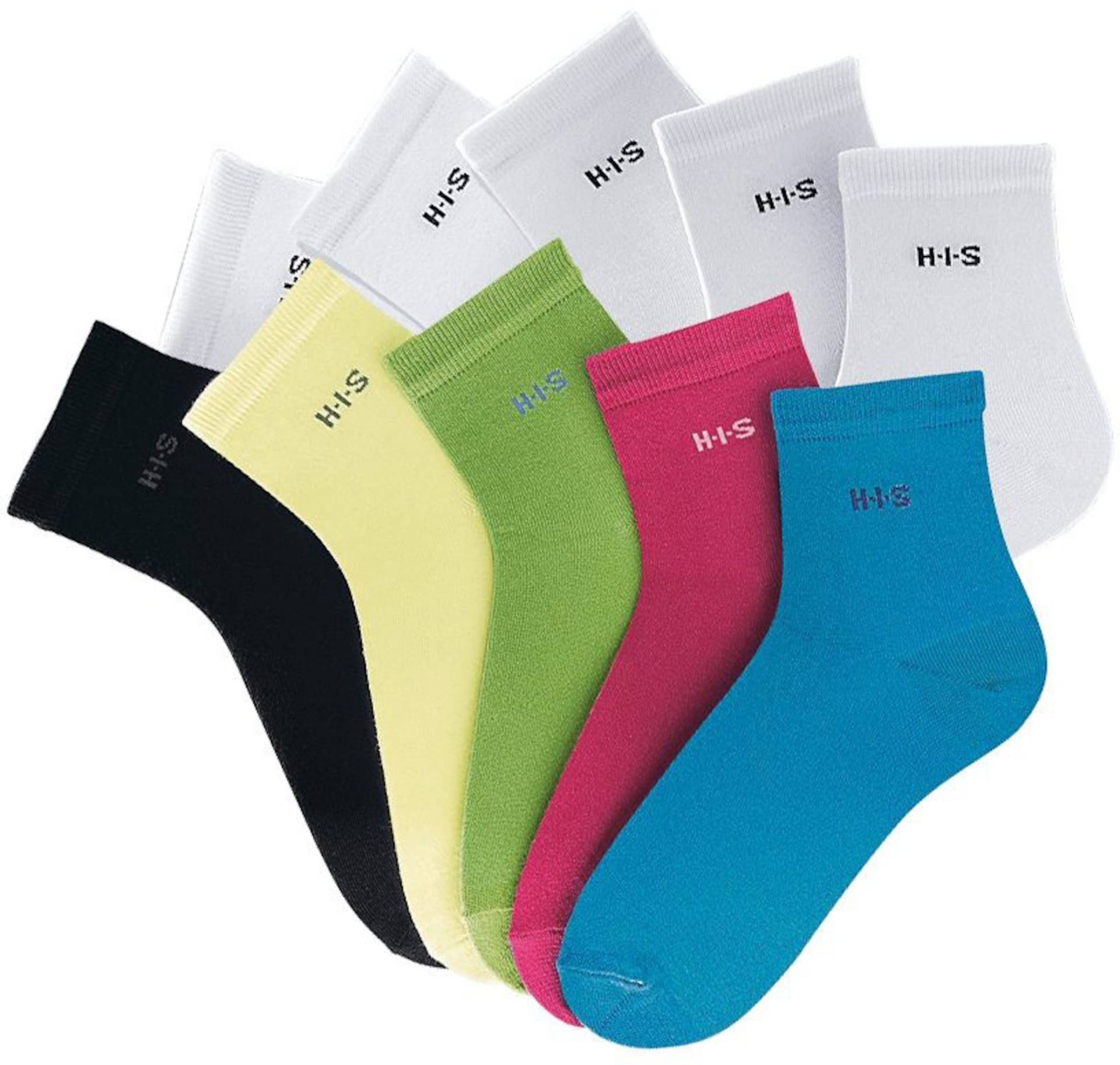 Kurzsocken in bunt-weiss von H.I.S