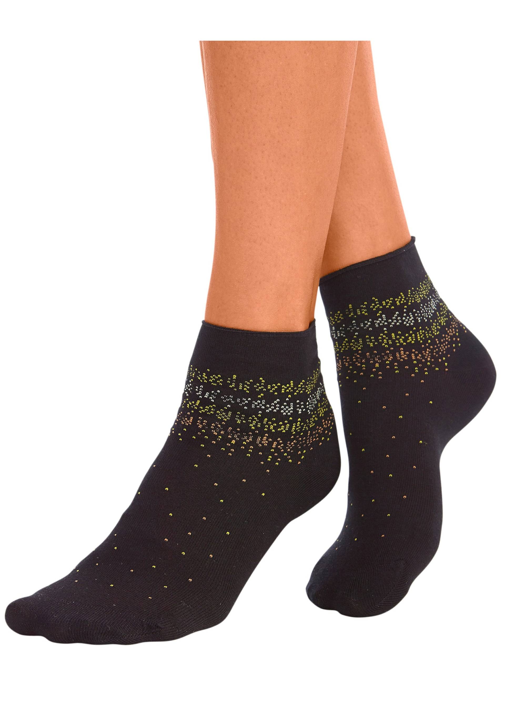 Kurzsocken in schwarz von H.I.S