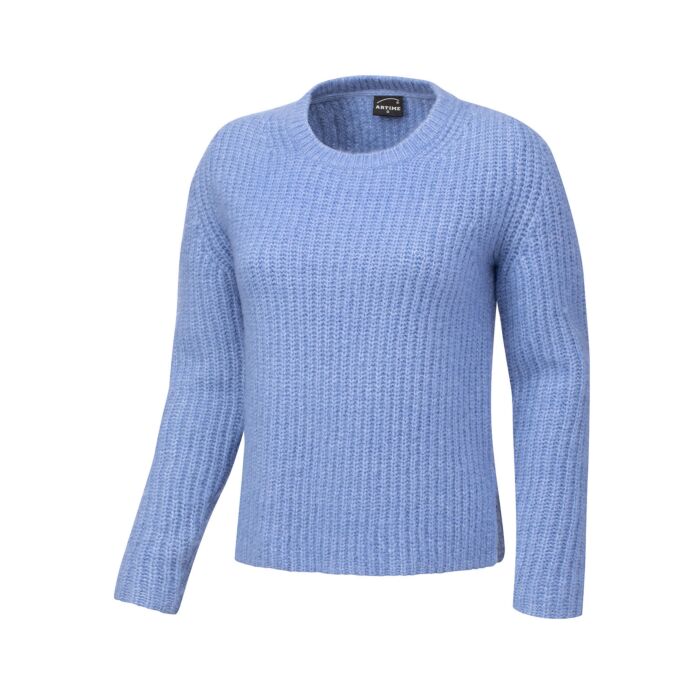 Kuschelig warmer Damen Pullover, hellblau, XS von Artime