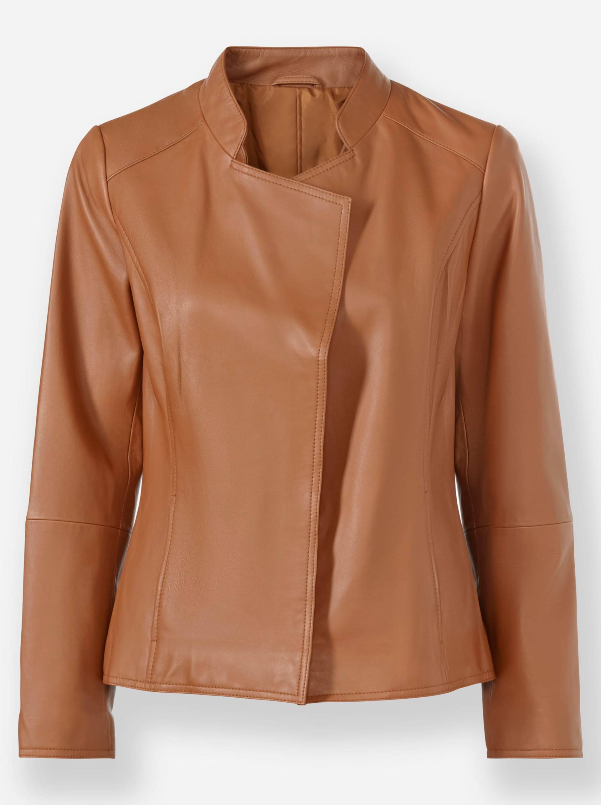 Leder-Jacke in cognac von heine