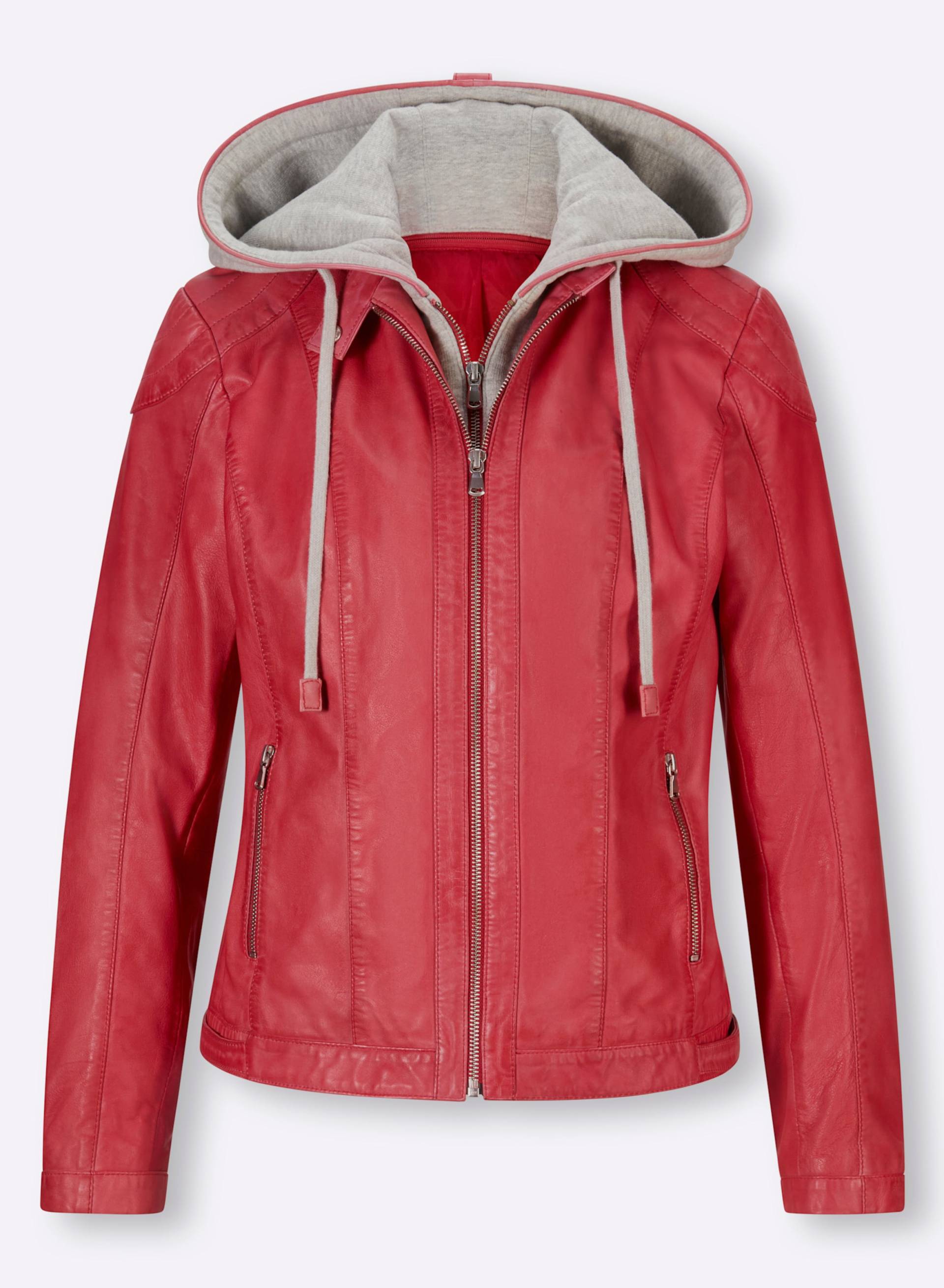 Leder-Jacke