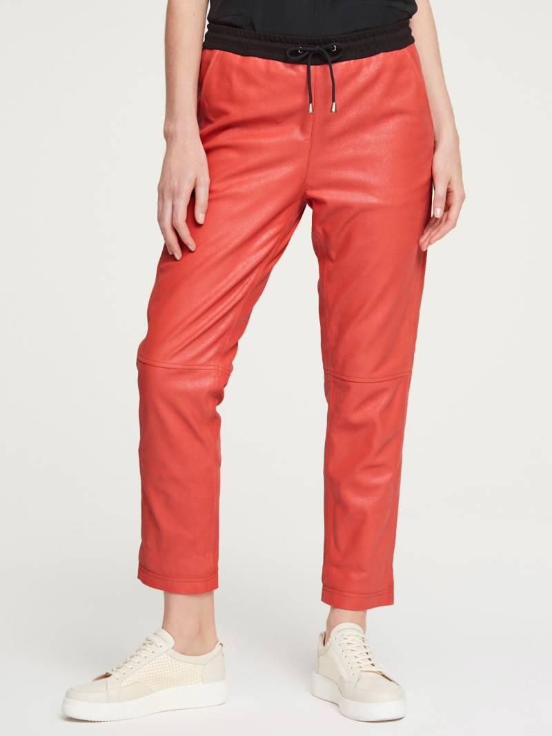 Leder-Jogpants