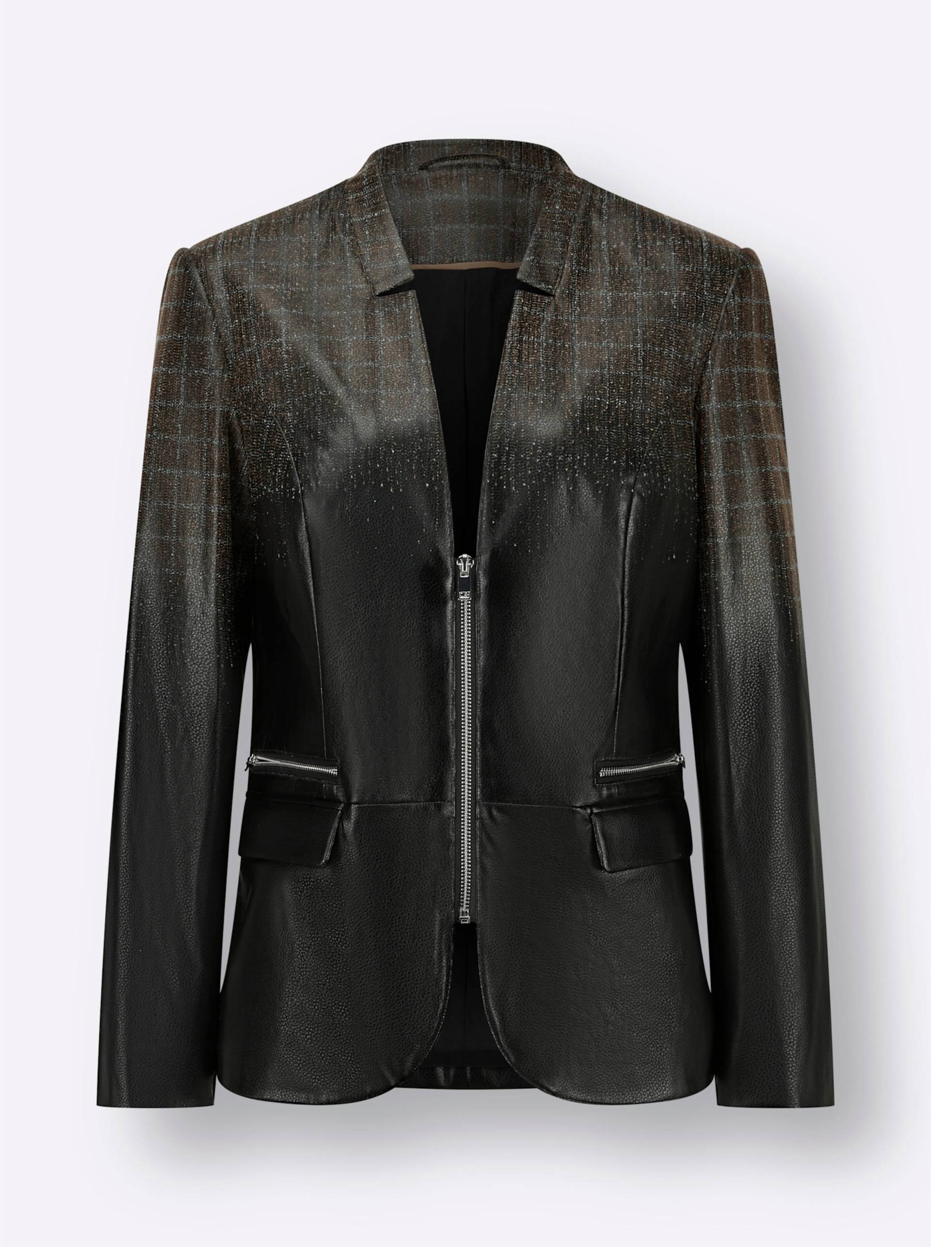 Lederimitat-Blazer Lederimitat-Blazer