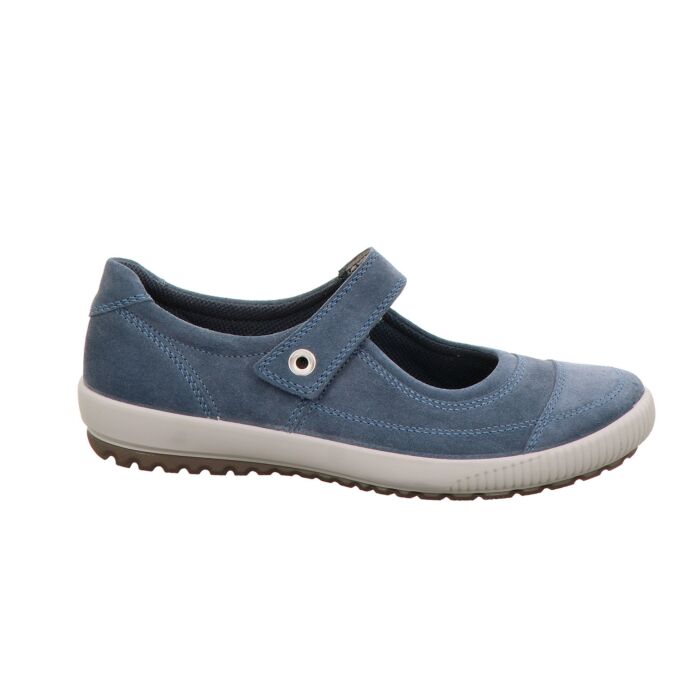Legero Mary Jane Schlupfschuh für Damen aus Veloursleder jeansblau Legero Mary Jane Schlupfschuh für Damen aus Veloursleder jeansblau von Legero