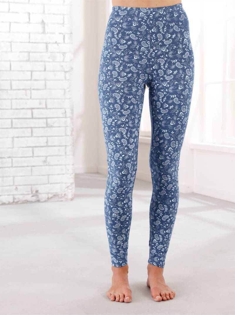 Leggings in marine + marine-bedruckt von heine