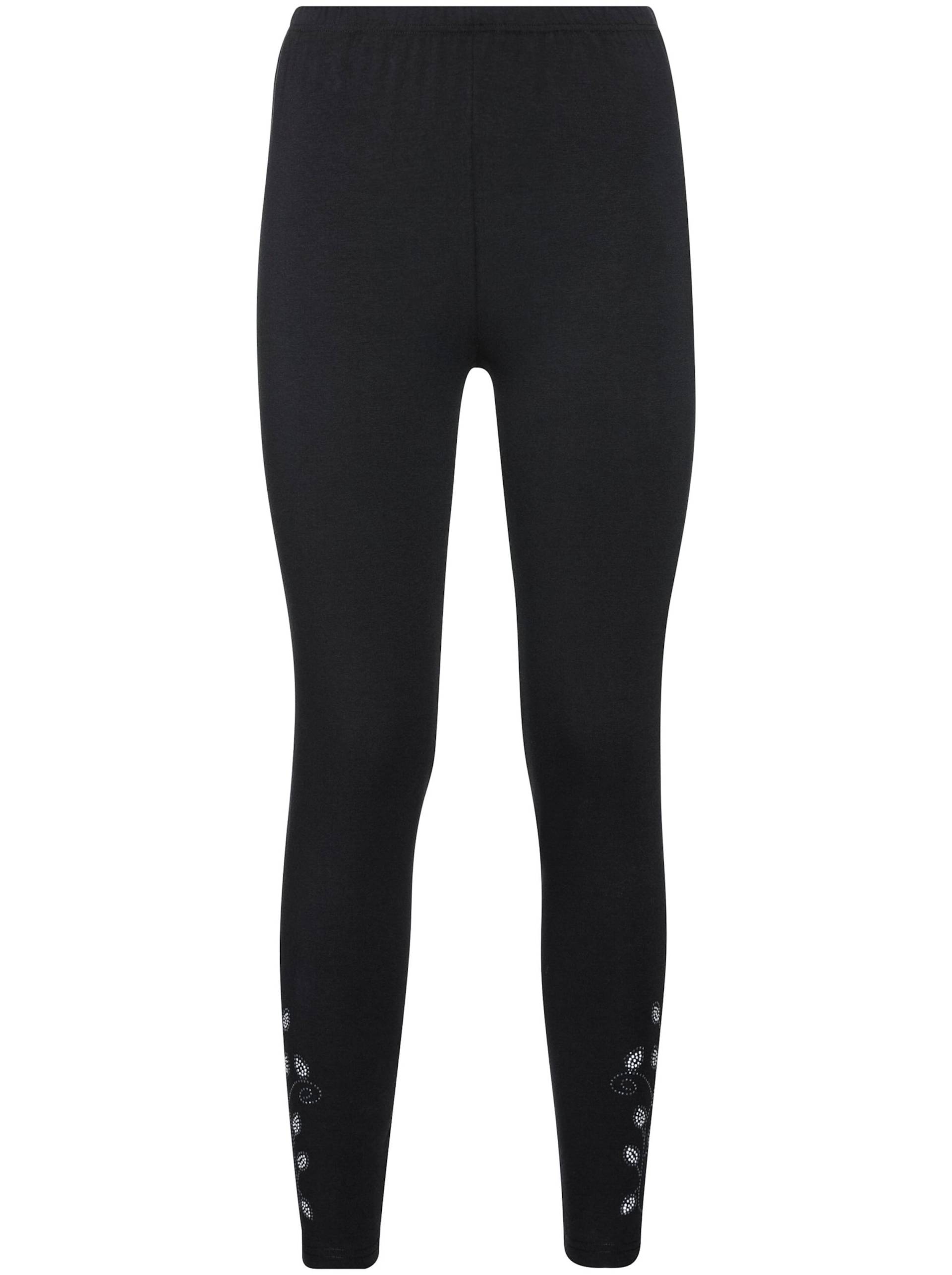 Leggings in schwarz + grau-meliert von feel good