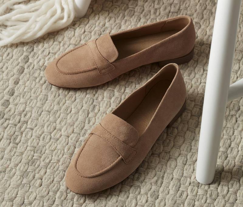 Loafer aus Veloursleder