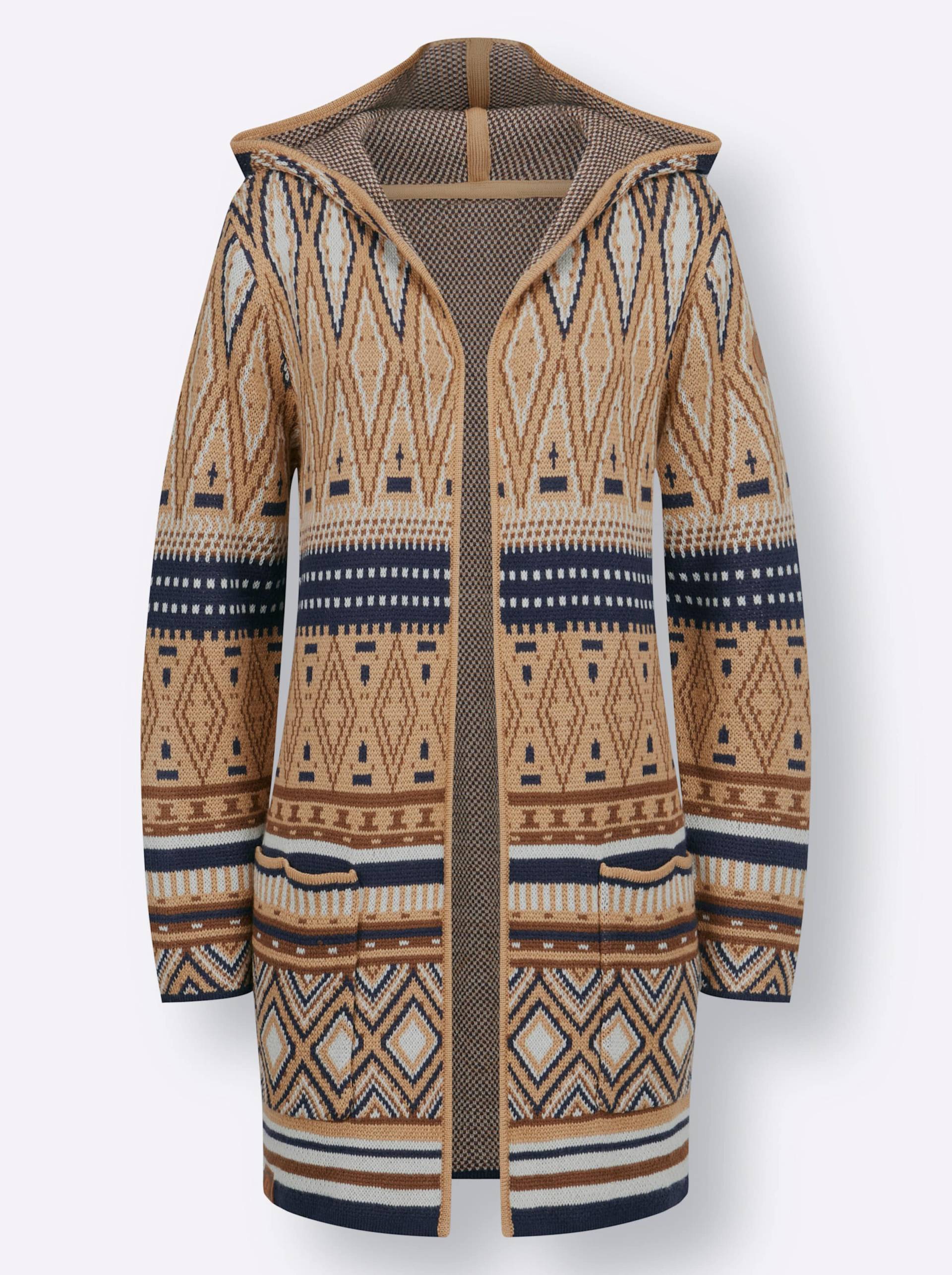 Long-Strickjacke Long-Strickjacke