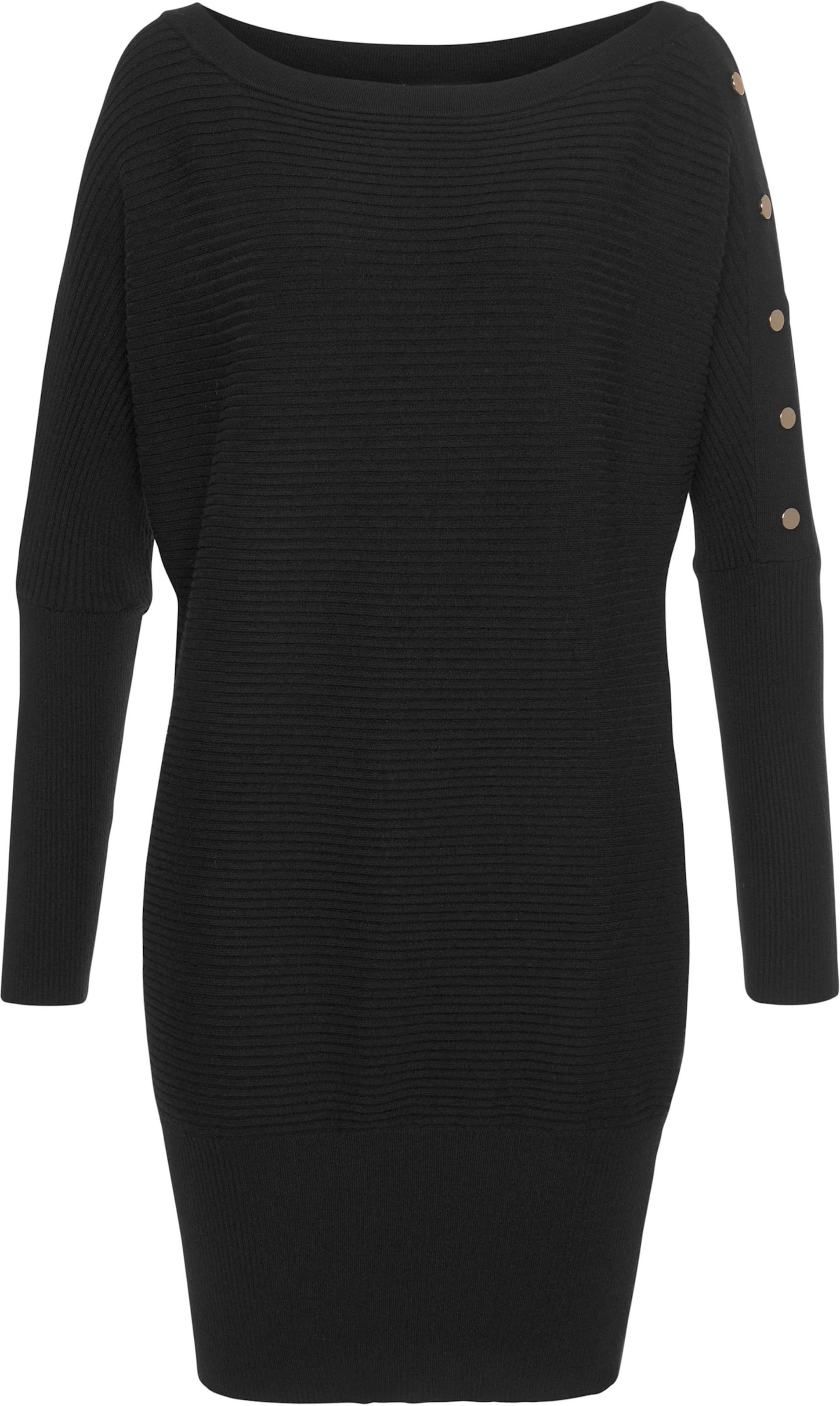 Longpullover in schwarz von LASCANA