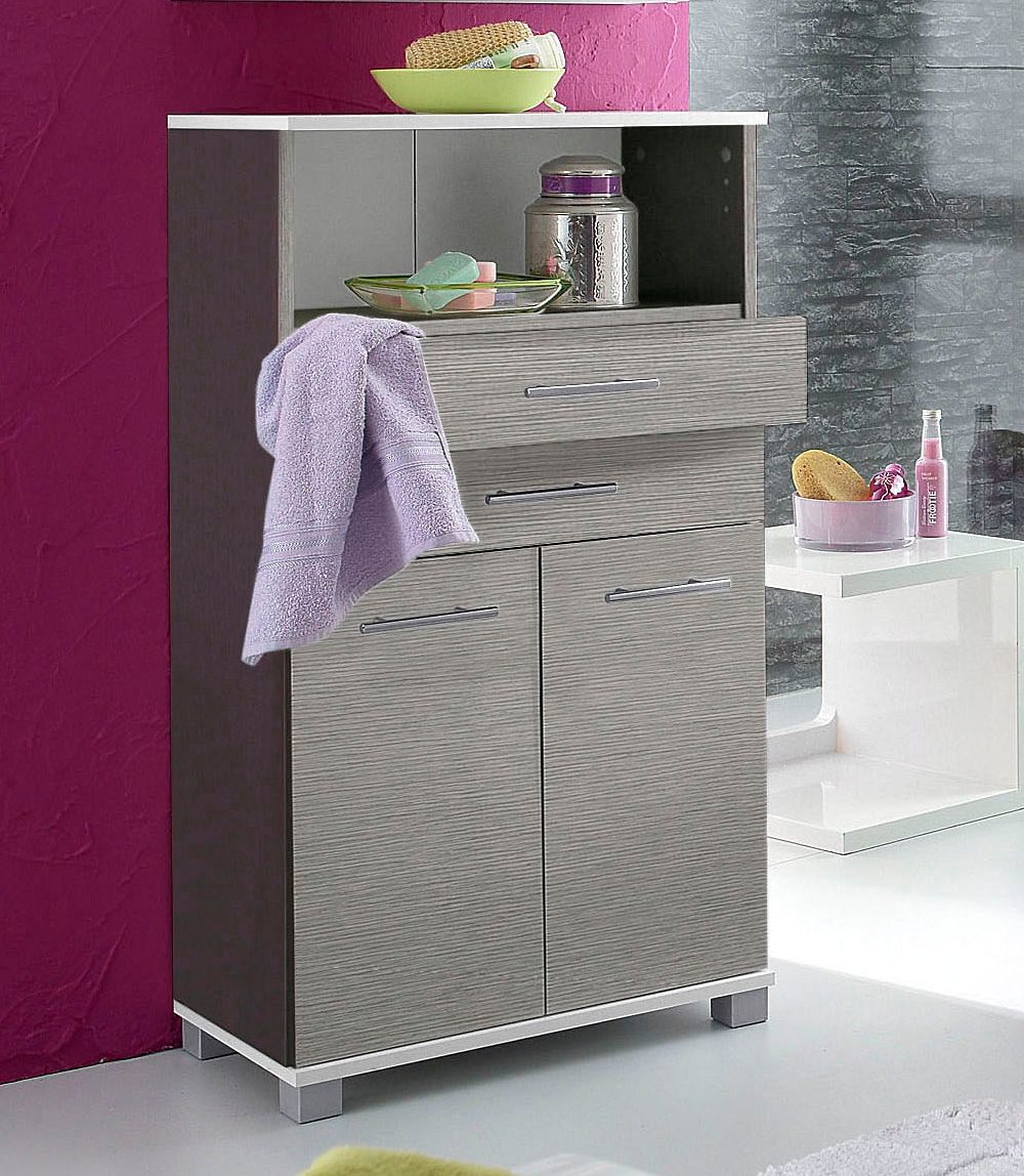 welltime Midischrank »Emmi, Breite 59 cm«, 2 Türen, Metallbeschläge von welltime