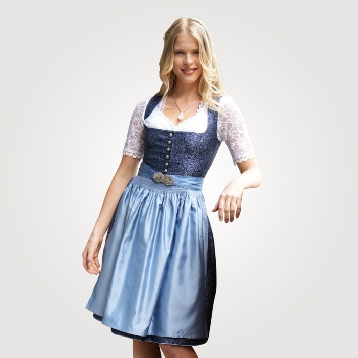 Oktoberfest mit unserem bezaubernden Dirndl, blau, 38