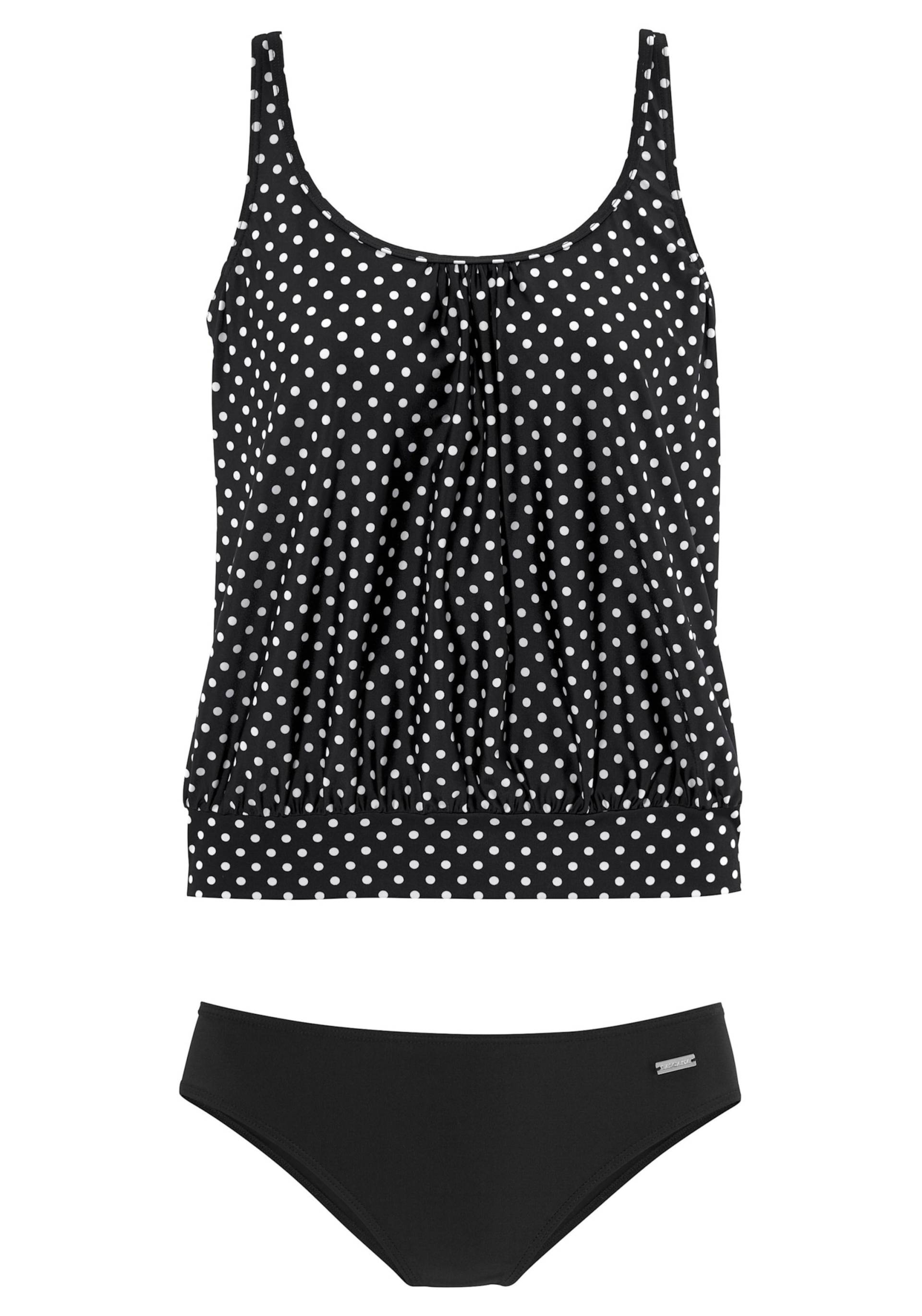 Oversize-Tankini in schwarz-weiss von LASCANA