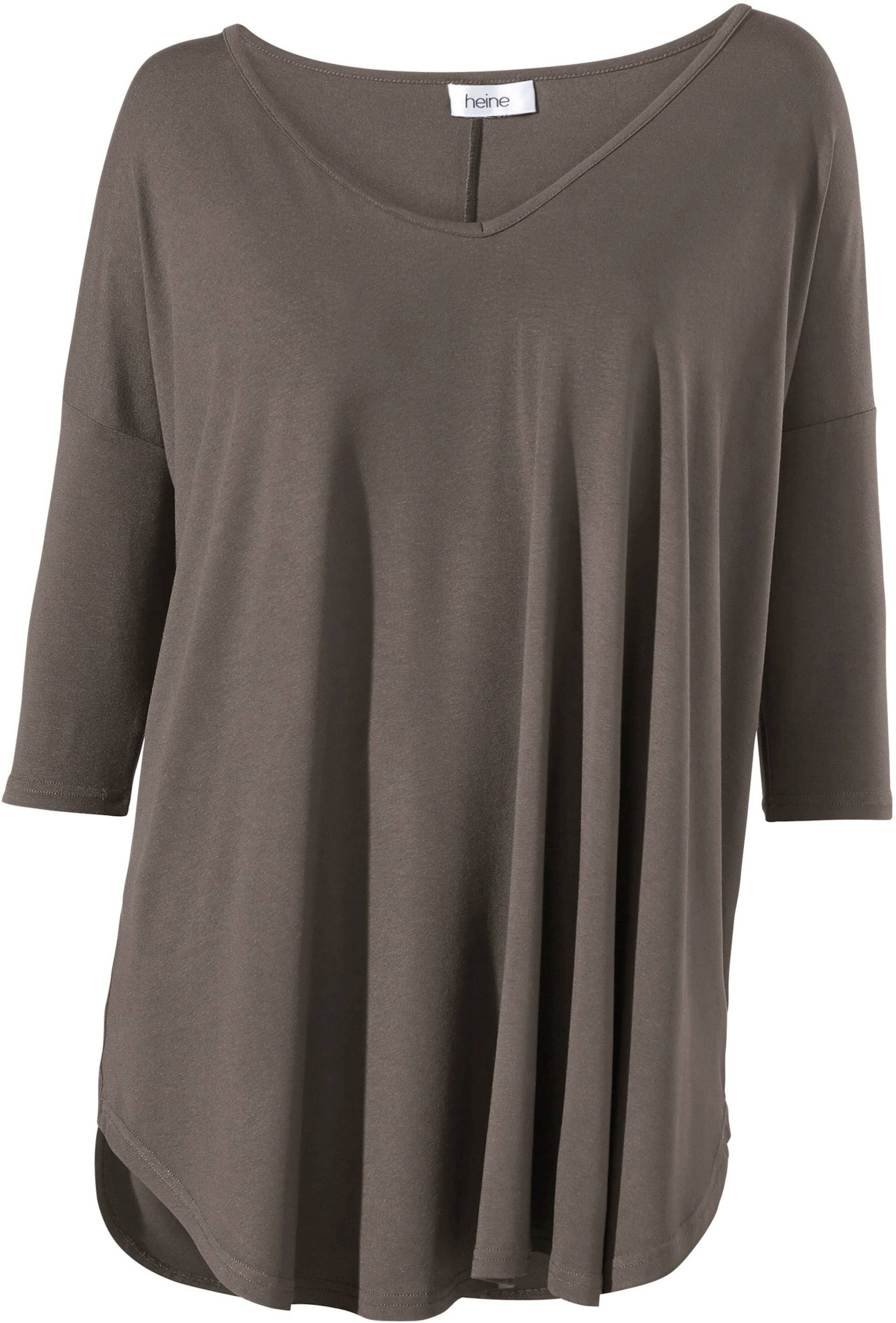 Oversized Shirt in taupe von heine