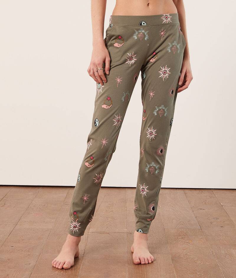 Pyjamahose mit print   