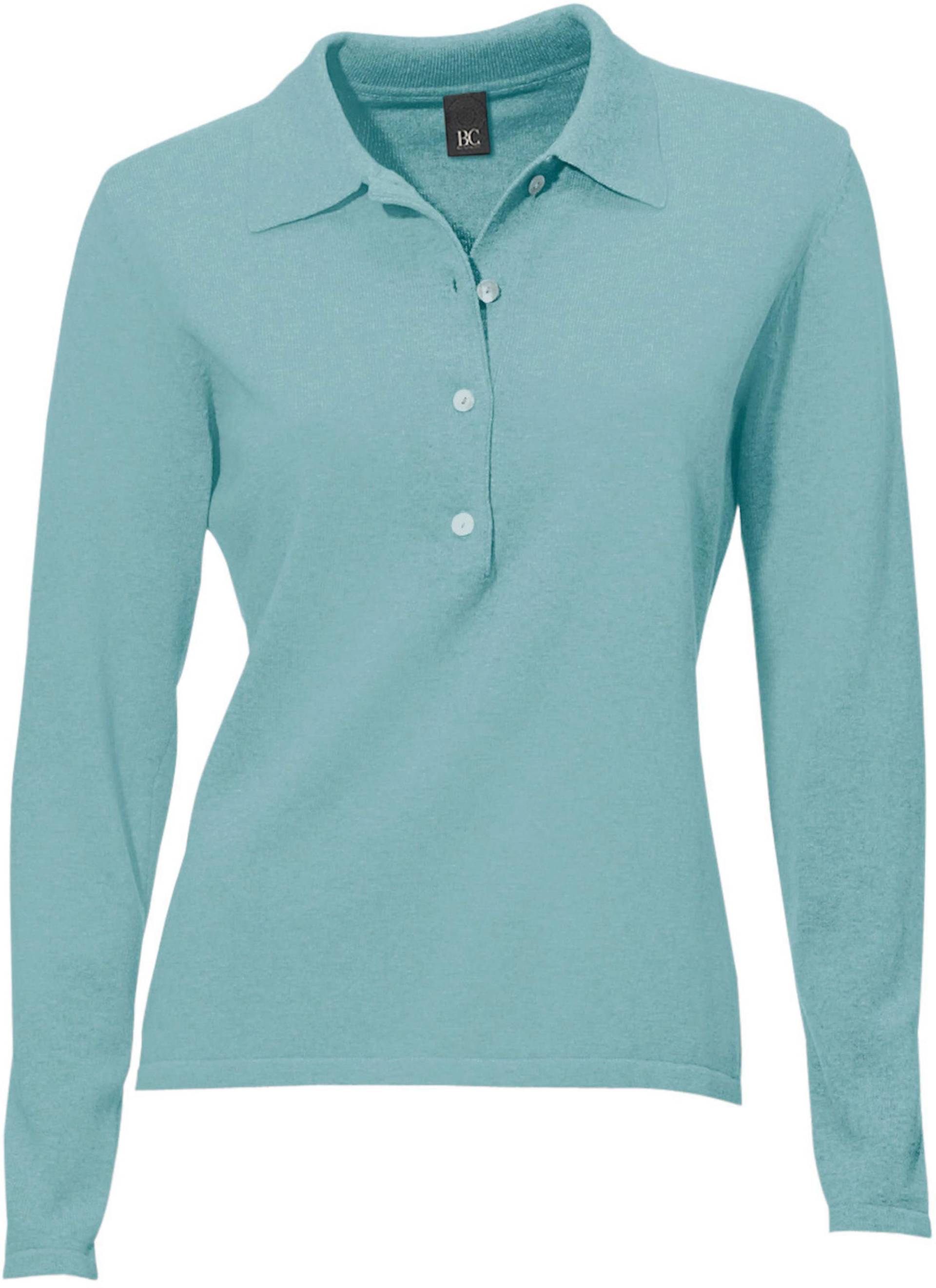 Polopullover in aqua von heine