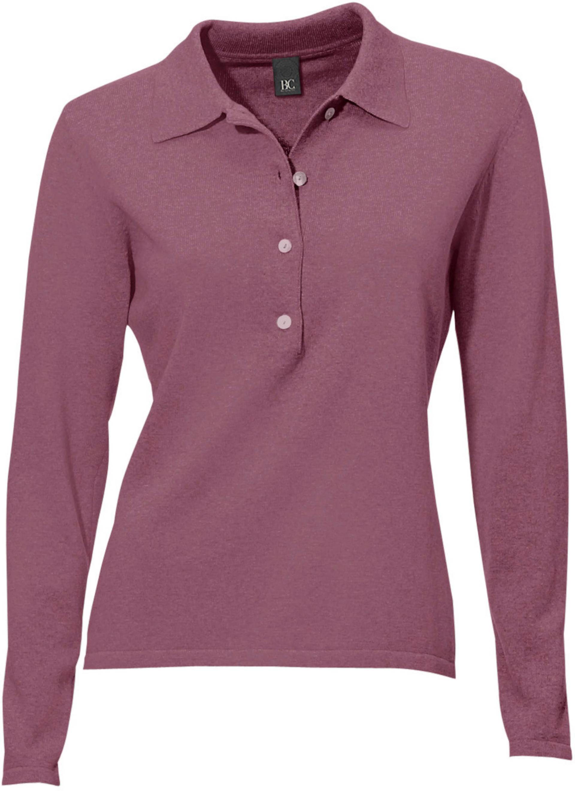 Polopullover in mauve von heine