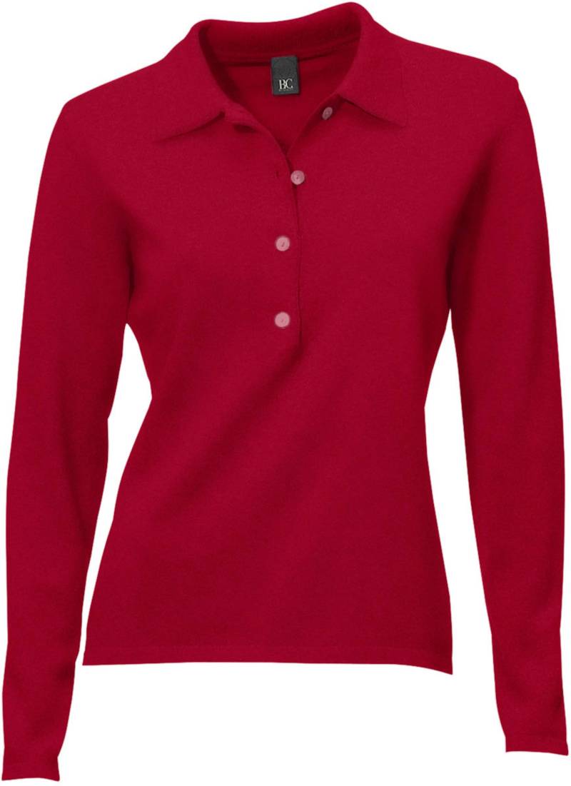 Polopullover in rot von heine